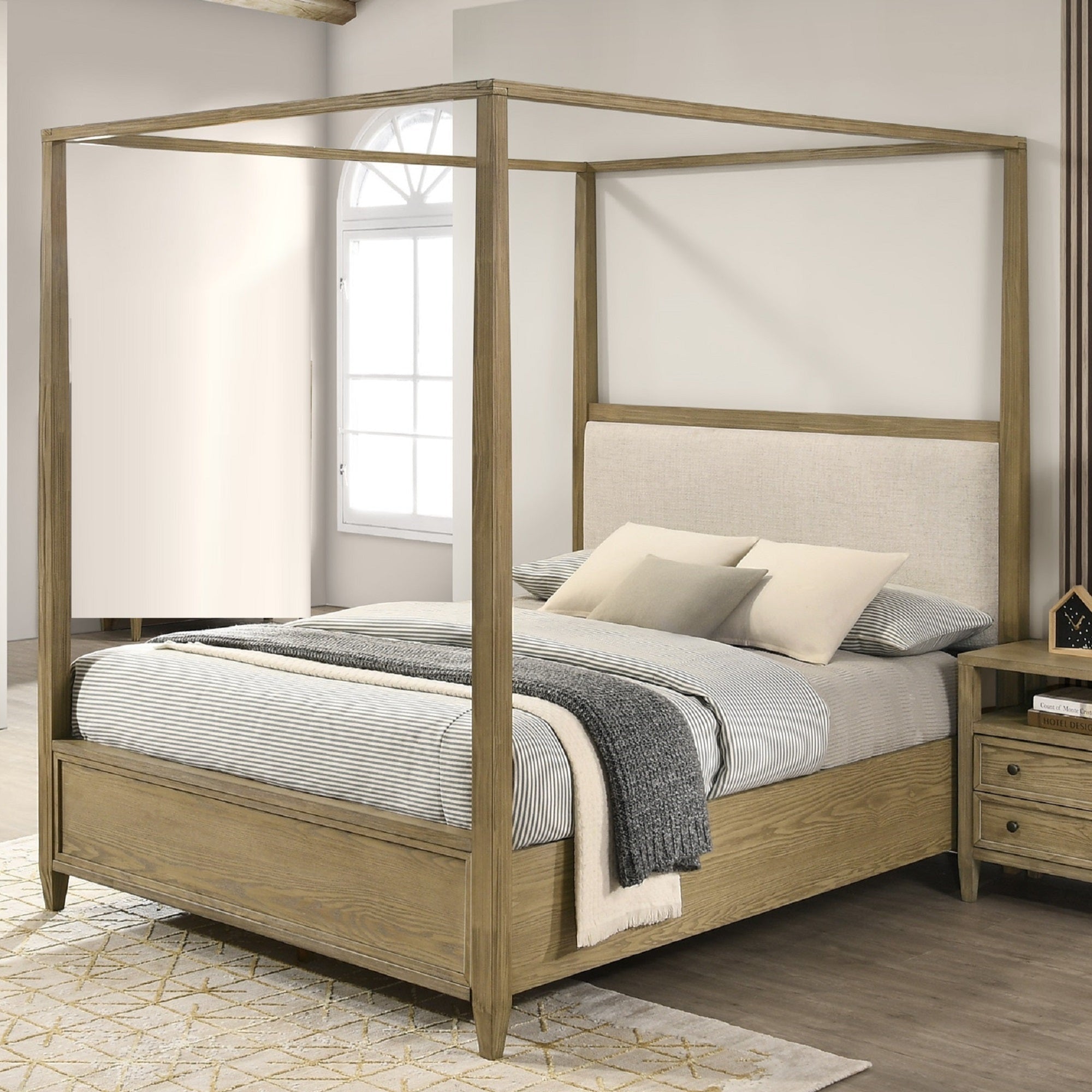 Rustic Charm Canopy Bed
