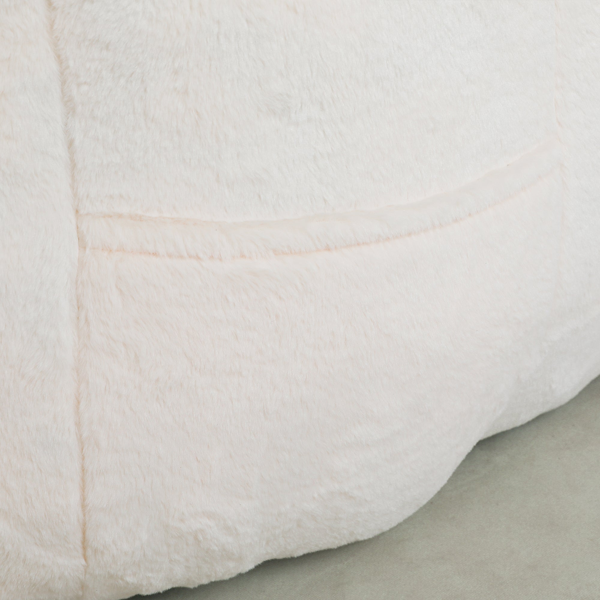 Beanbag Sofa Chair with Armrests Stuffed with High-Density Foam