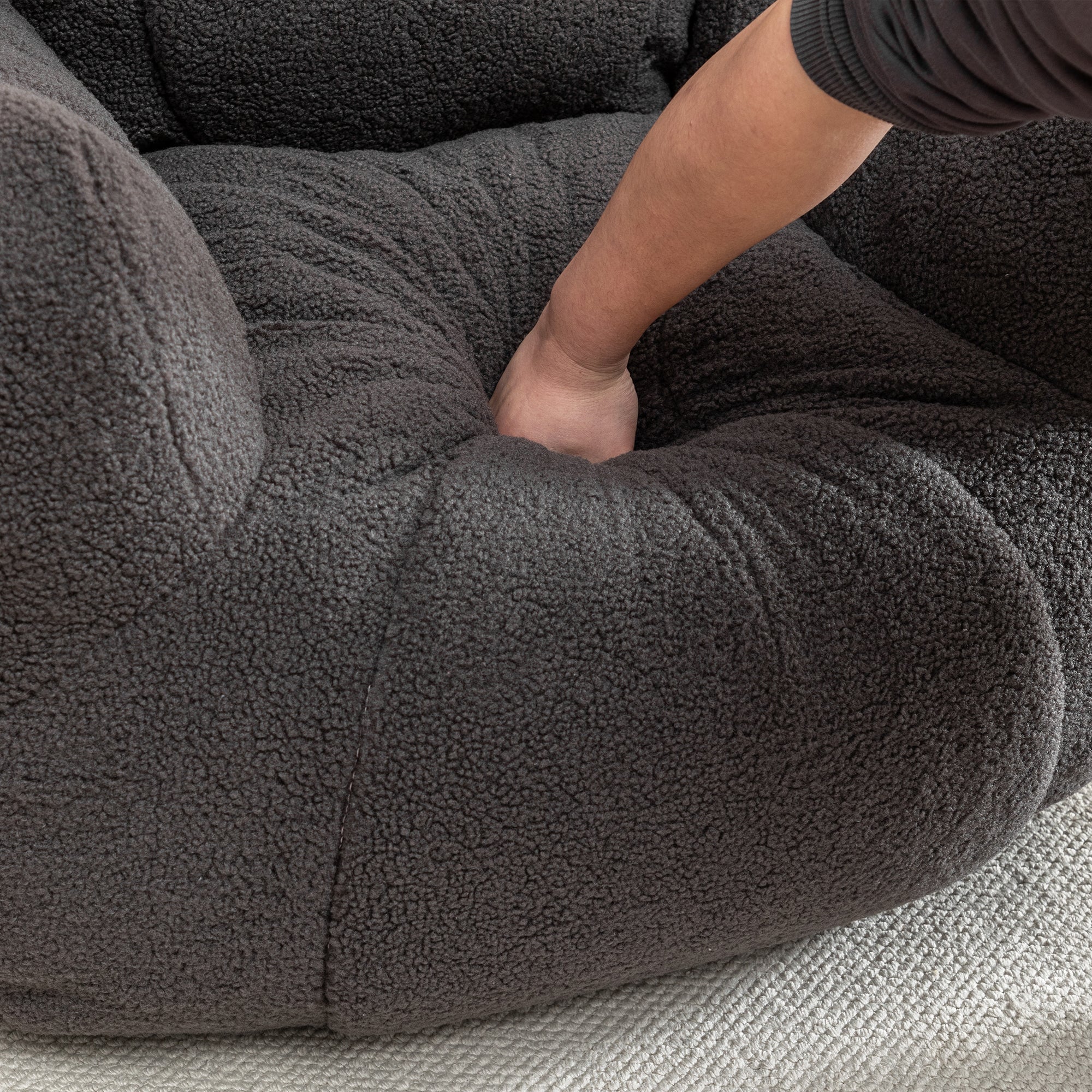 Tufted Memory Foam Bean Bag Chair