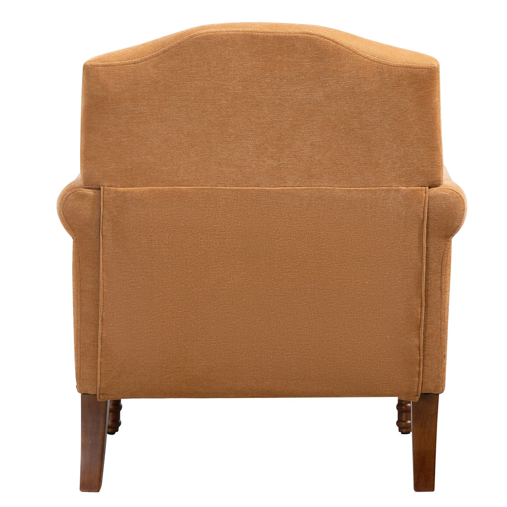 Nailhead Trim Rolled Arm Upholstered Accent Chair