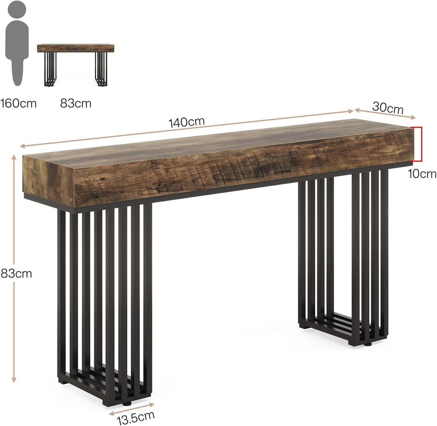 Drayton Industrial Console Table