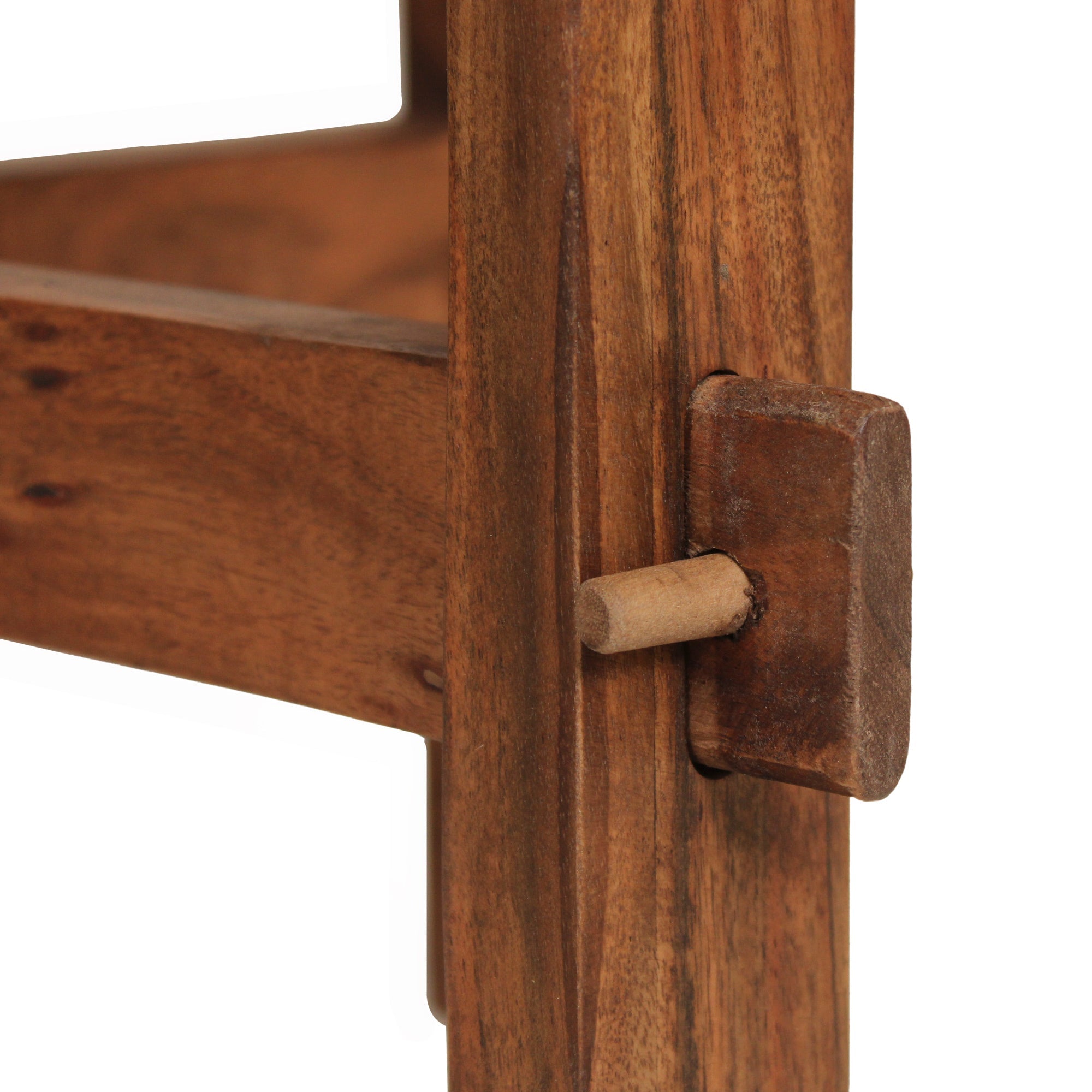 Asher Solid Wood Rustic Oval Coffee Table