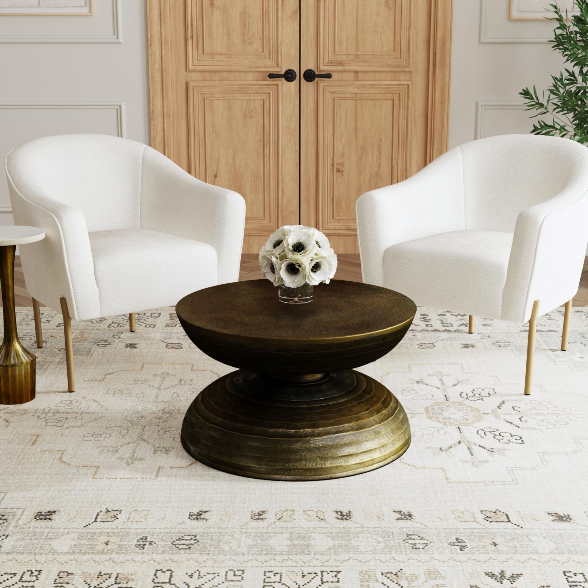 Alto Textured Metal Coffee Table