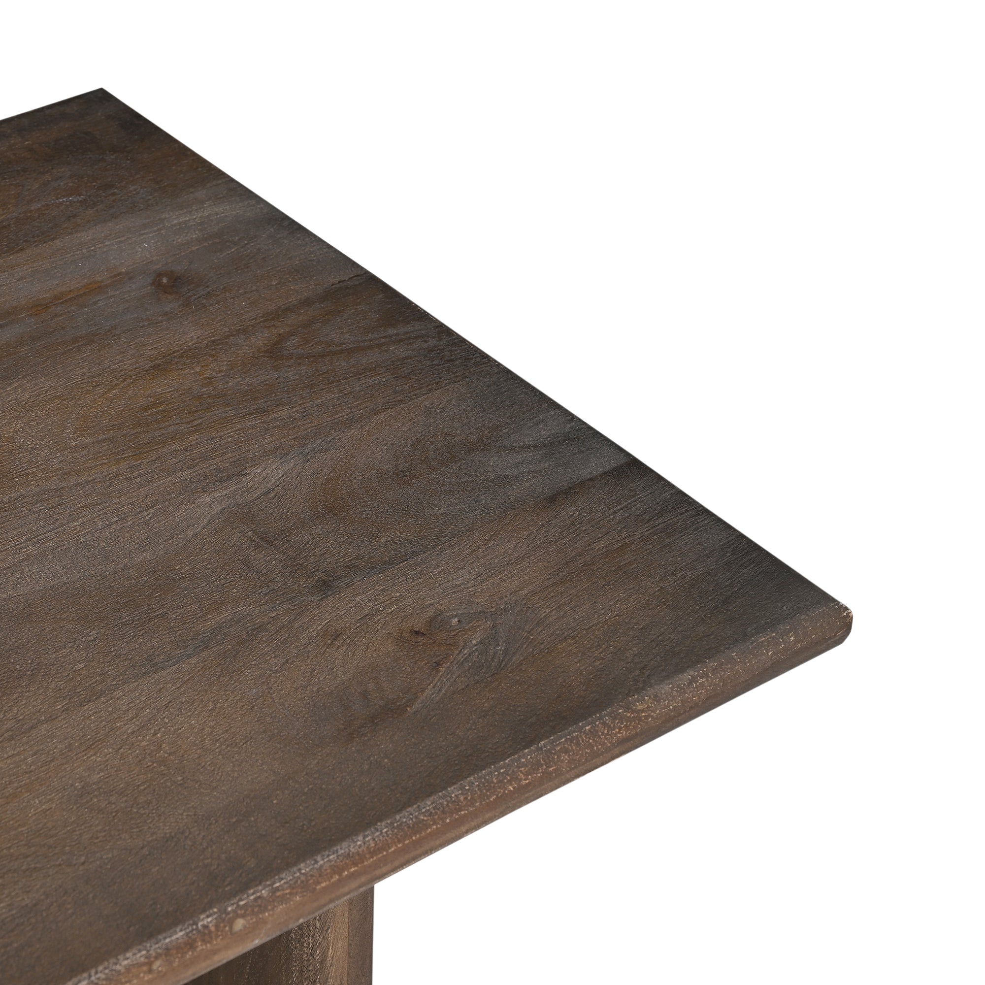Trapezium Plank Wood Coffee Table