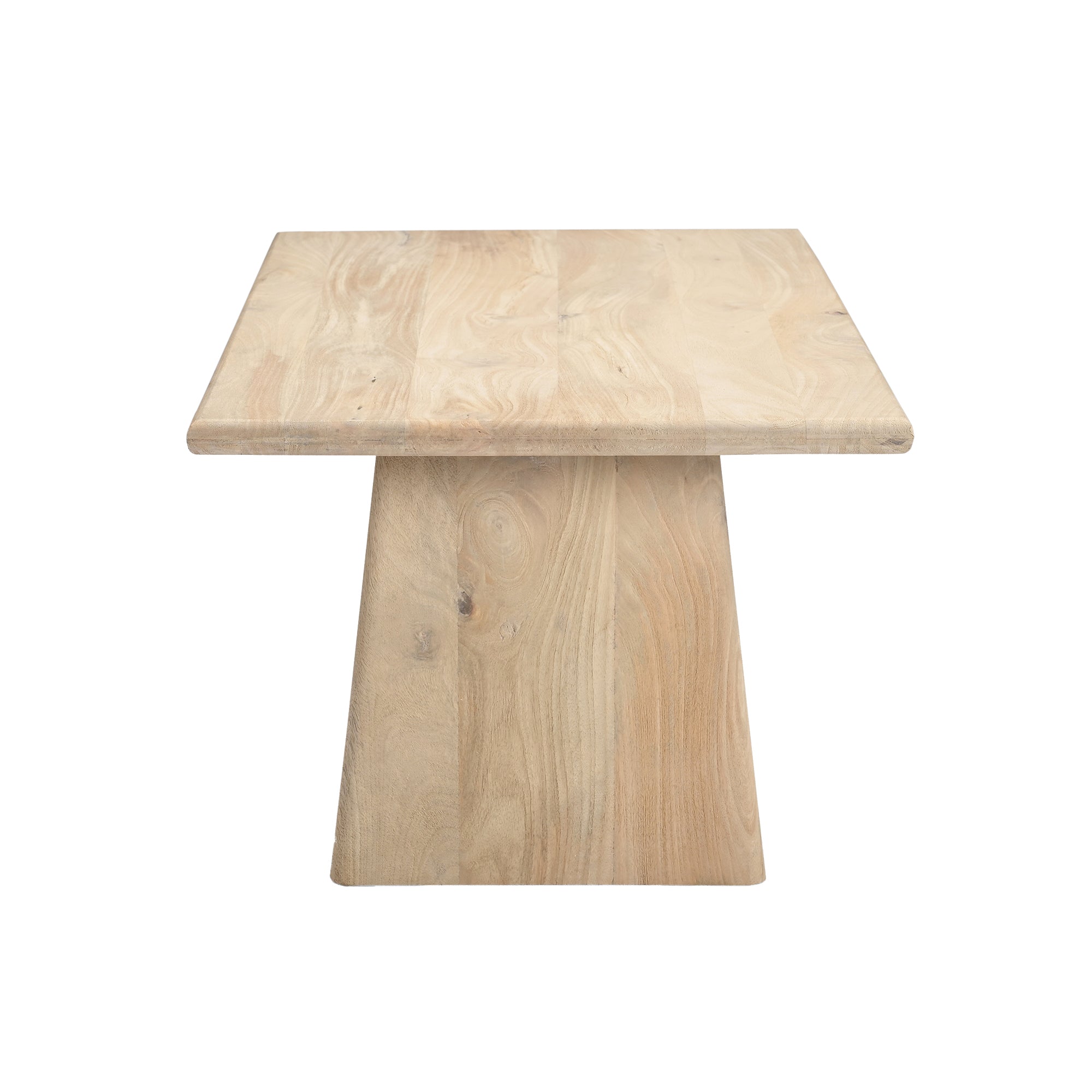 Trapezium Plank Wood Coffee Table