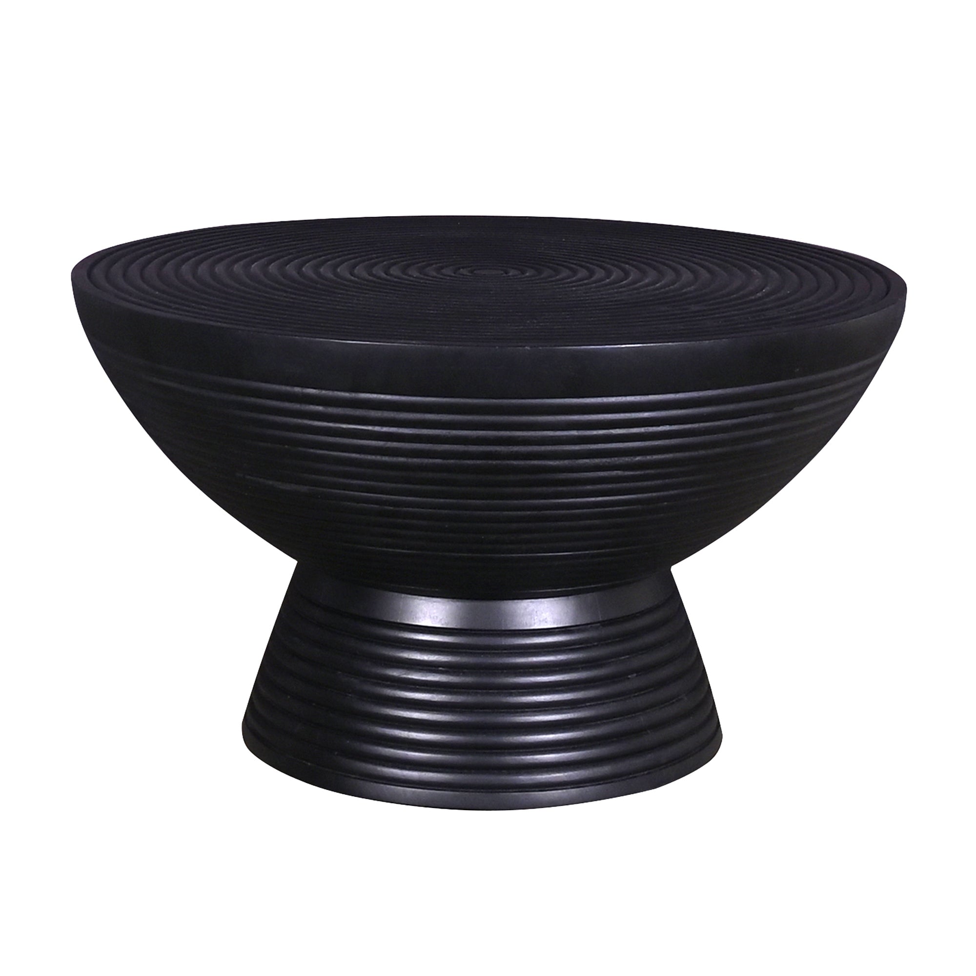 Ring Carved Solid Wood Coffee Table