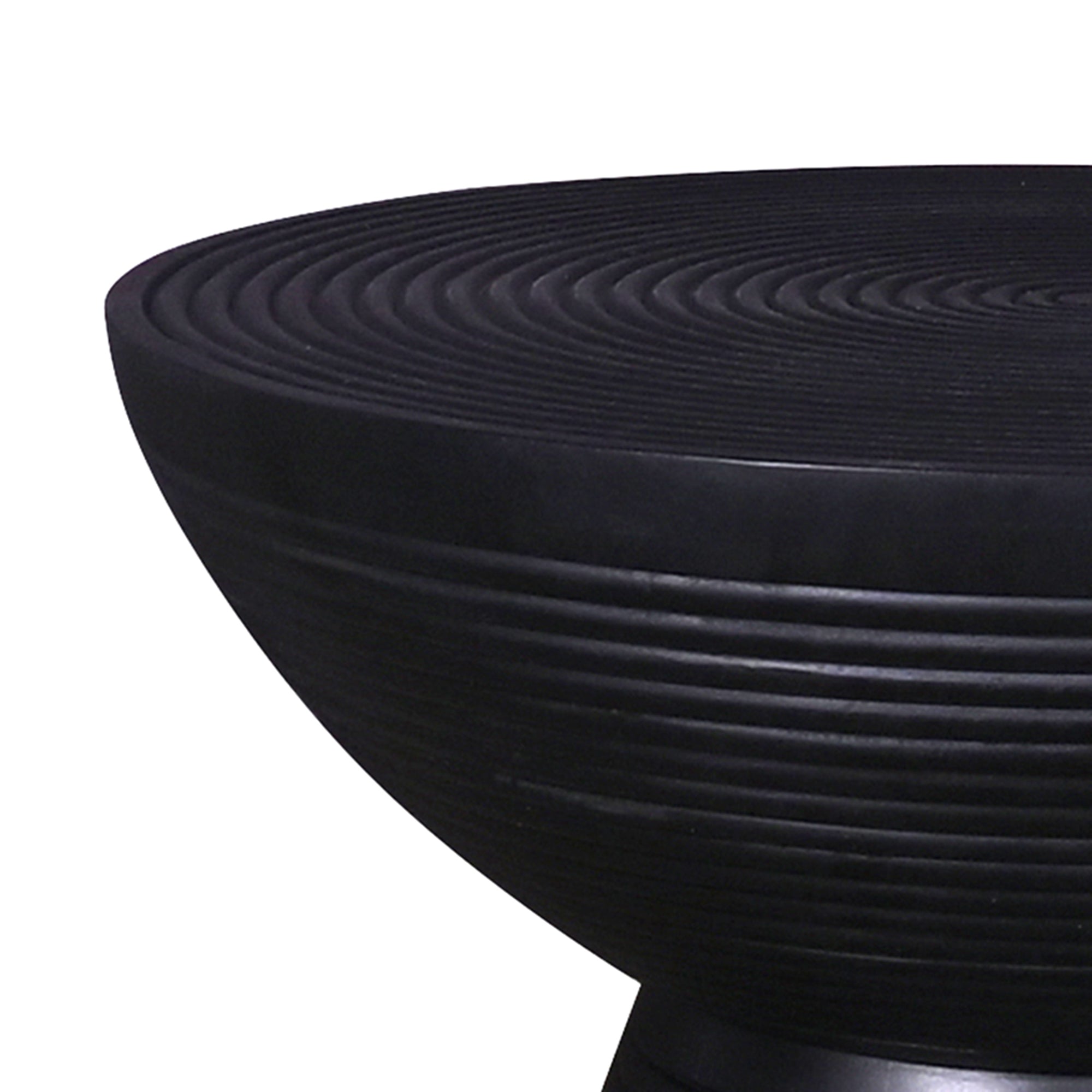 Ring Carved Solid Wood Coffee Table