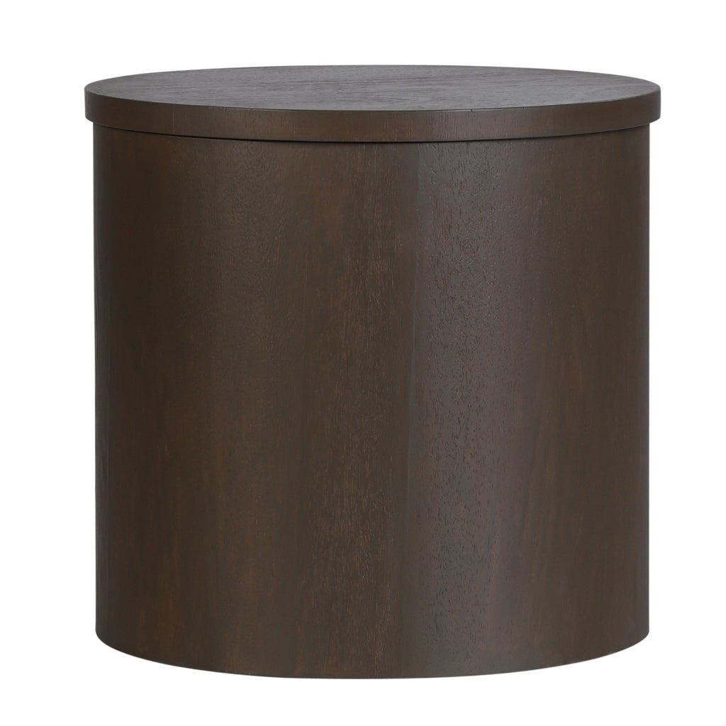 Cyrus Round Storage Coffee Table and Nesting Stool