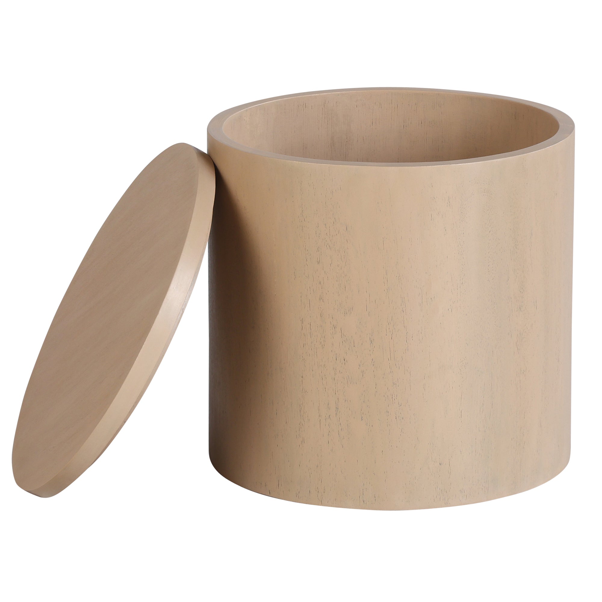 Cyrus Round Storage Coffee Table and Nesting Stool