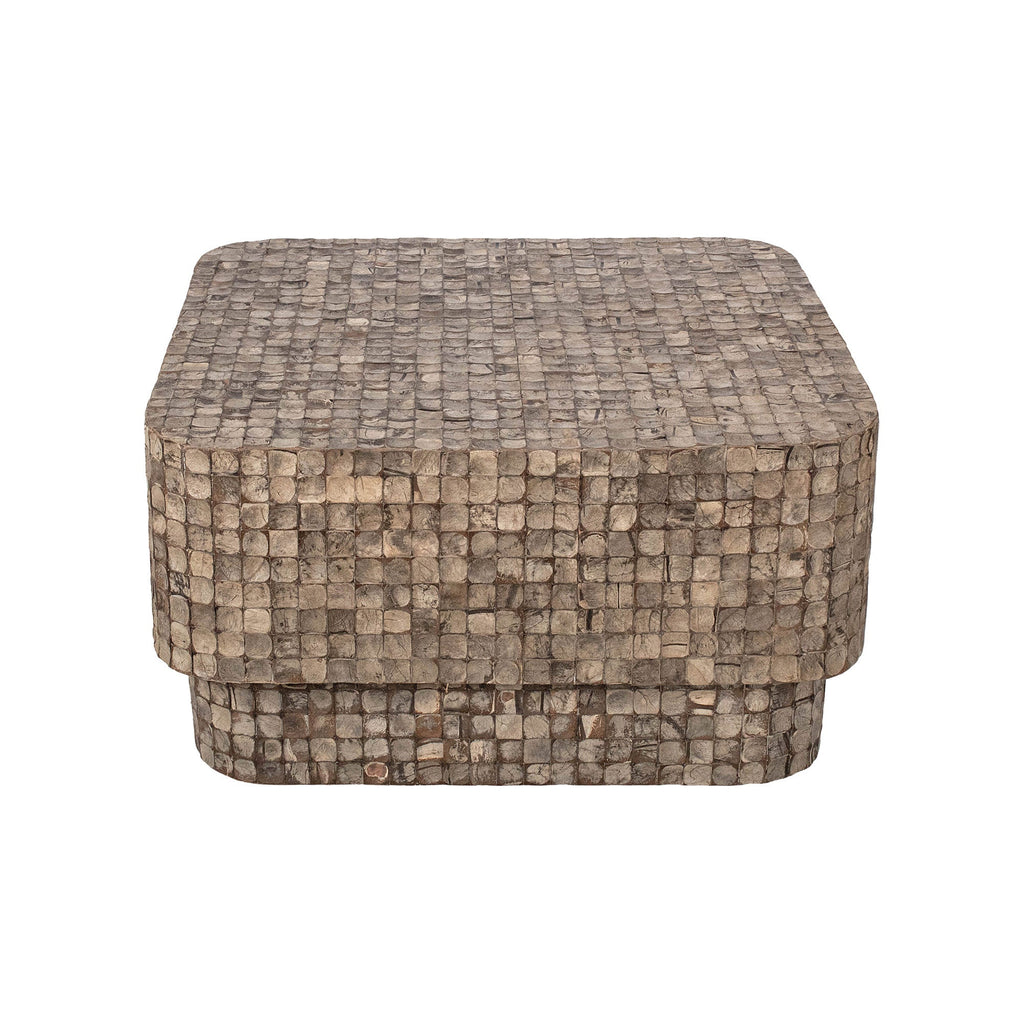 Samoa Square Coconut Shell Coffee Table