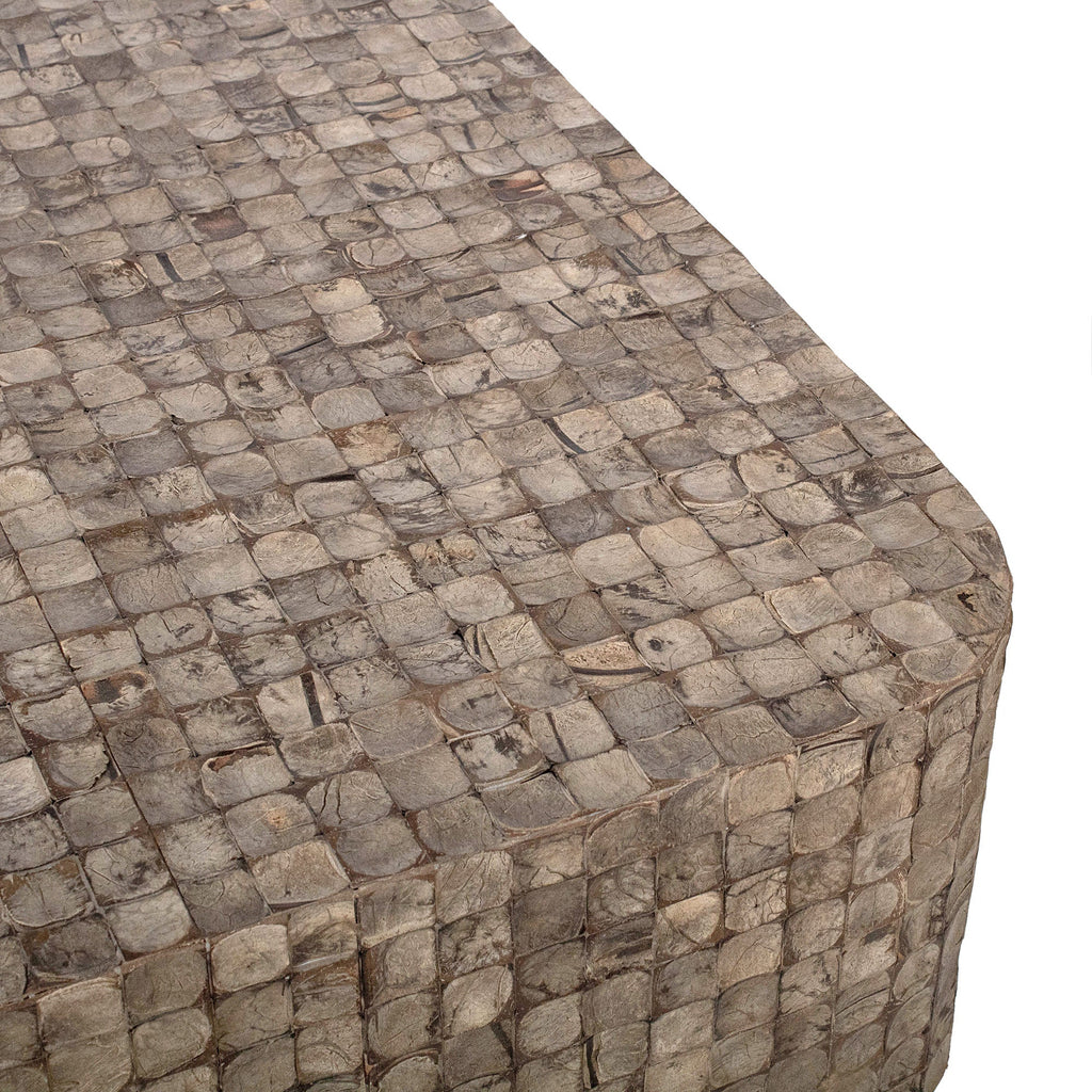 Samoa Square Coconut Shell Coffee Table