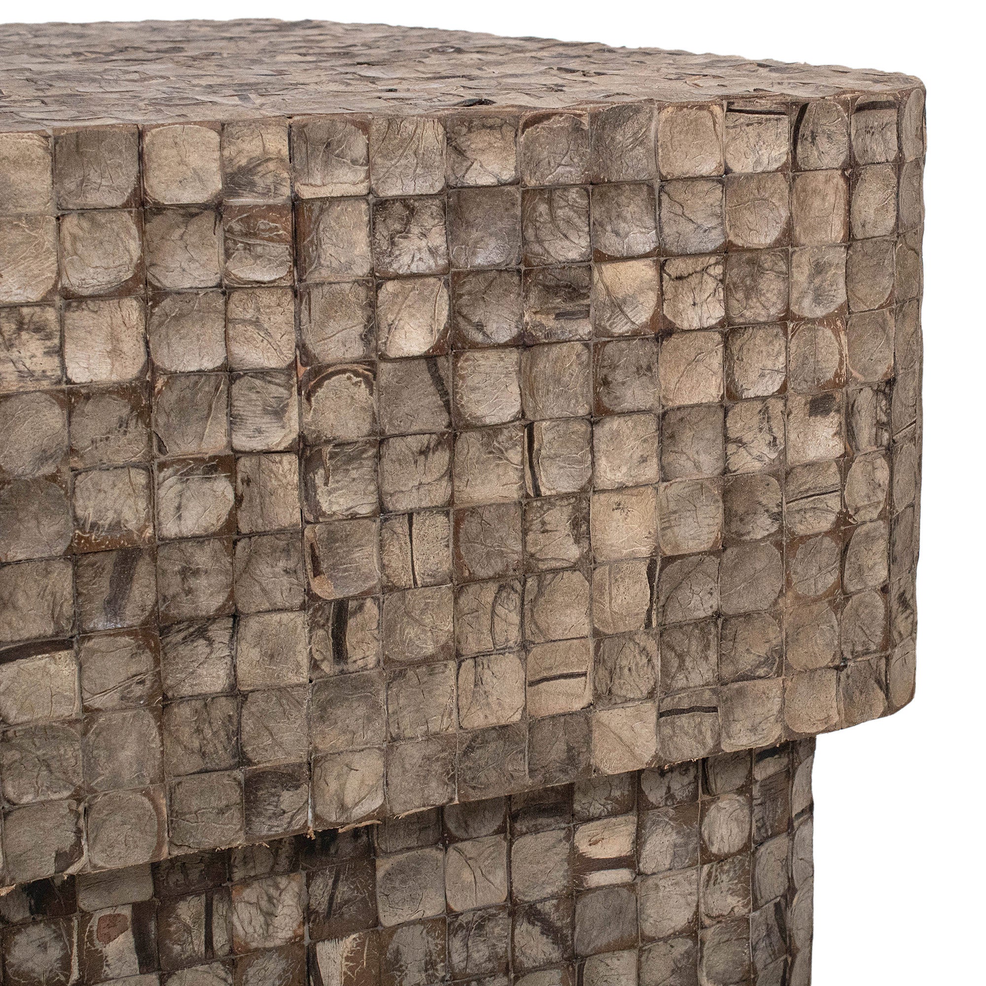 Samoa Square Coconut Shell Coffee Table