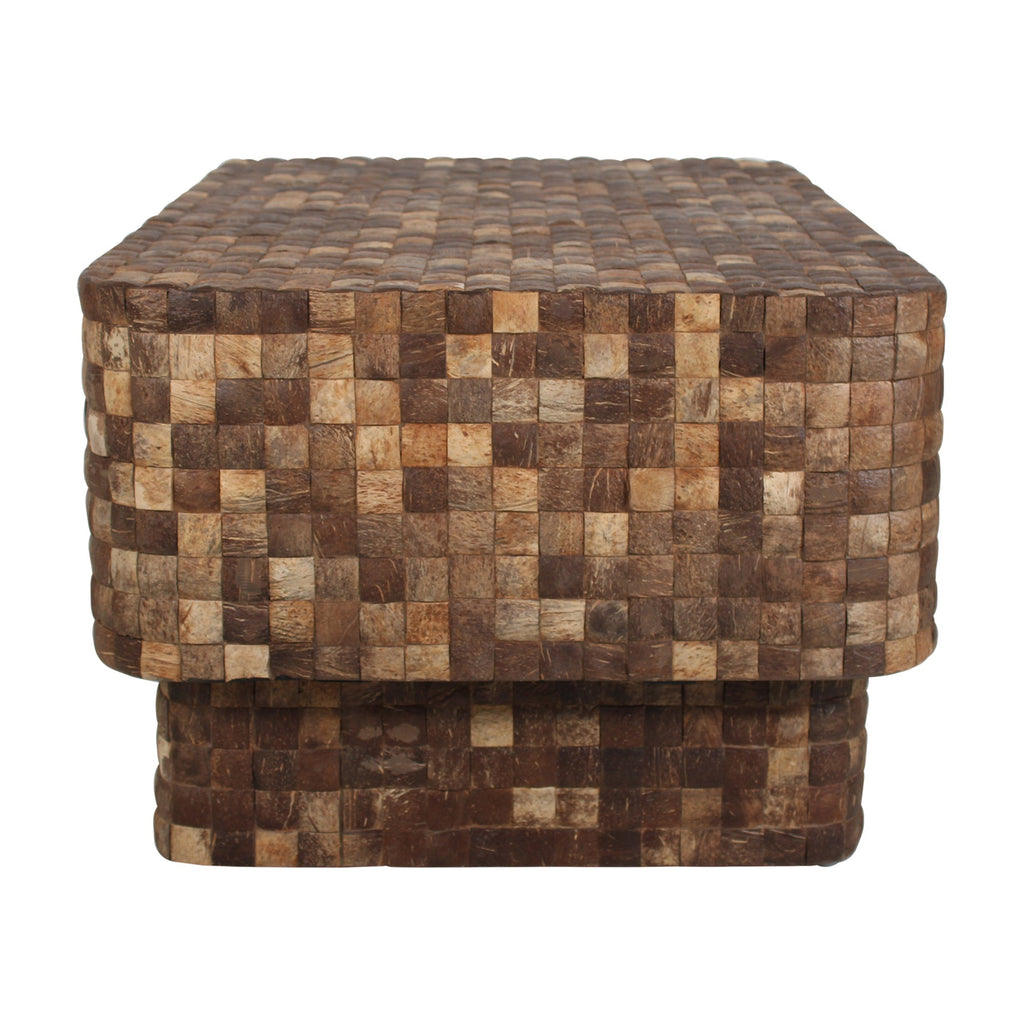 Samoa Rectangular Coconut Shell Coffee Table