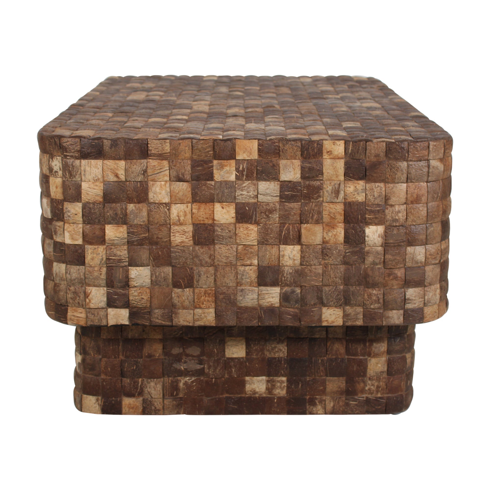 Samoa Rectangular Coconut Shell Coffee Table