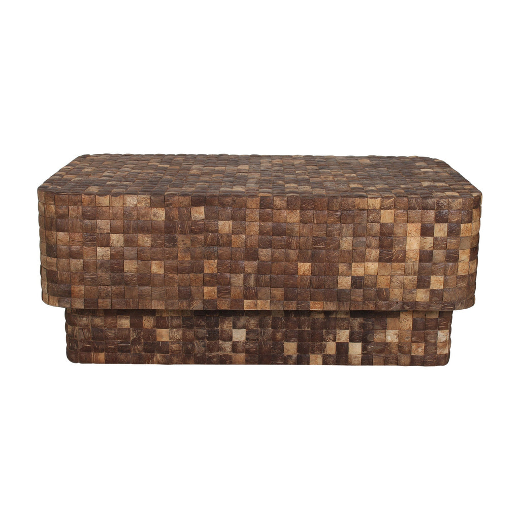 Samoa Rectangular Coconut Shell Coffee Table