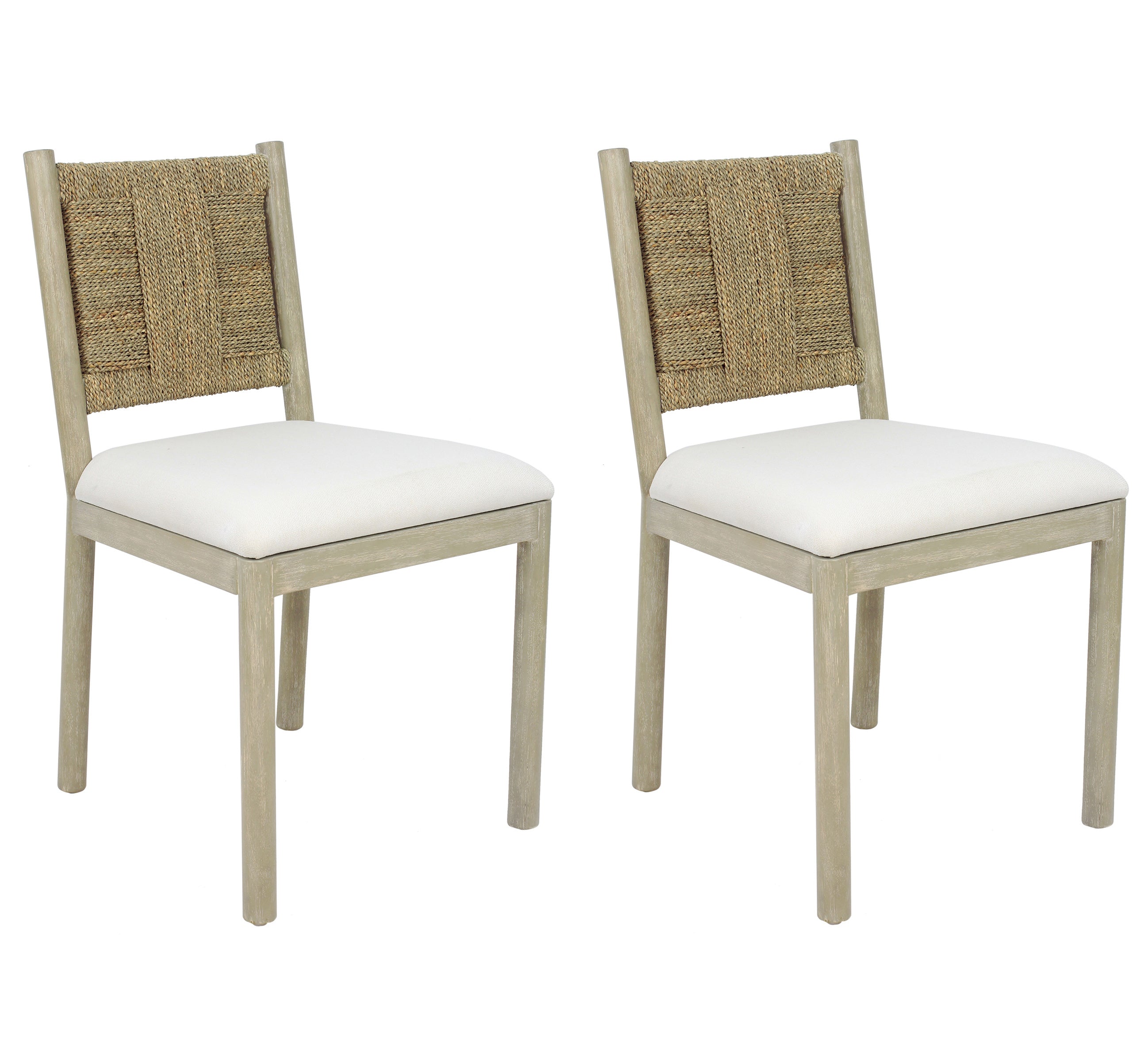Kauai Woven Seagrass Dining Chair, Set of 2