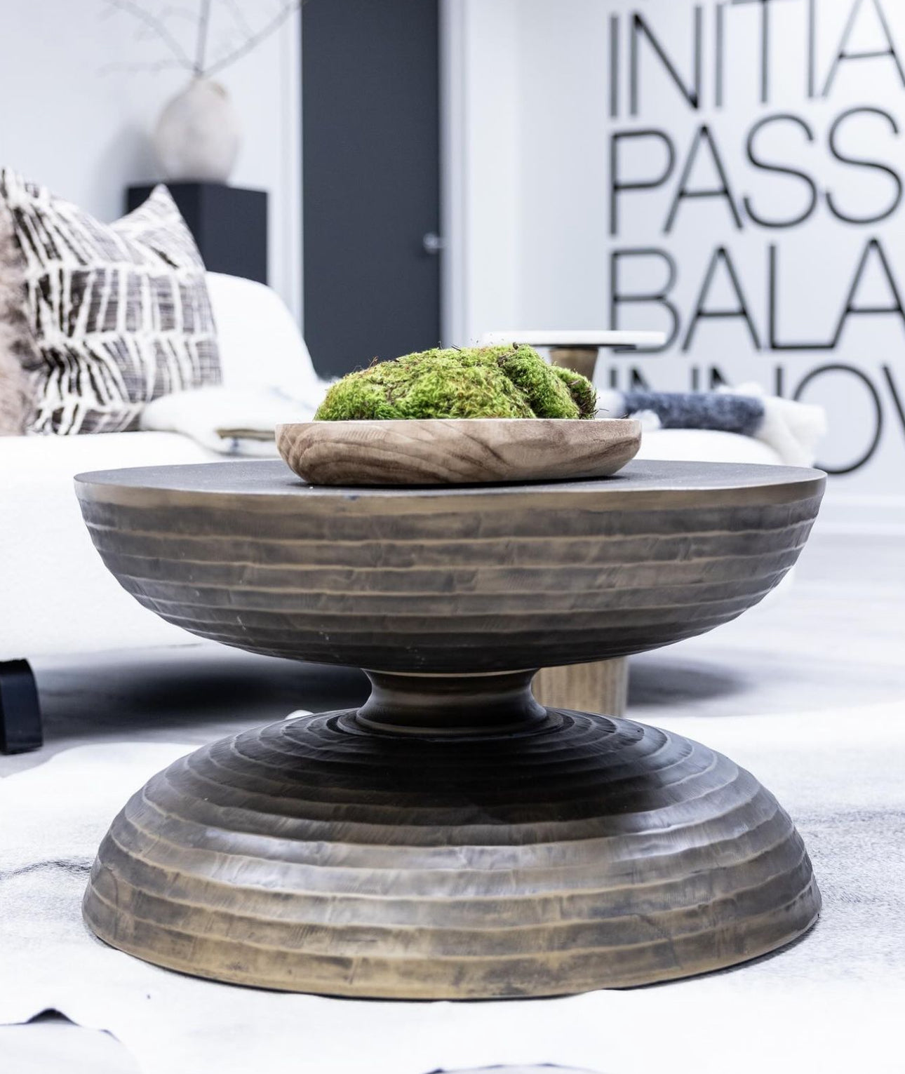 Alto Textured Metal Coffee Table