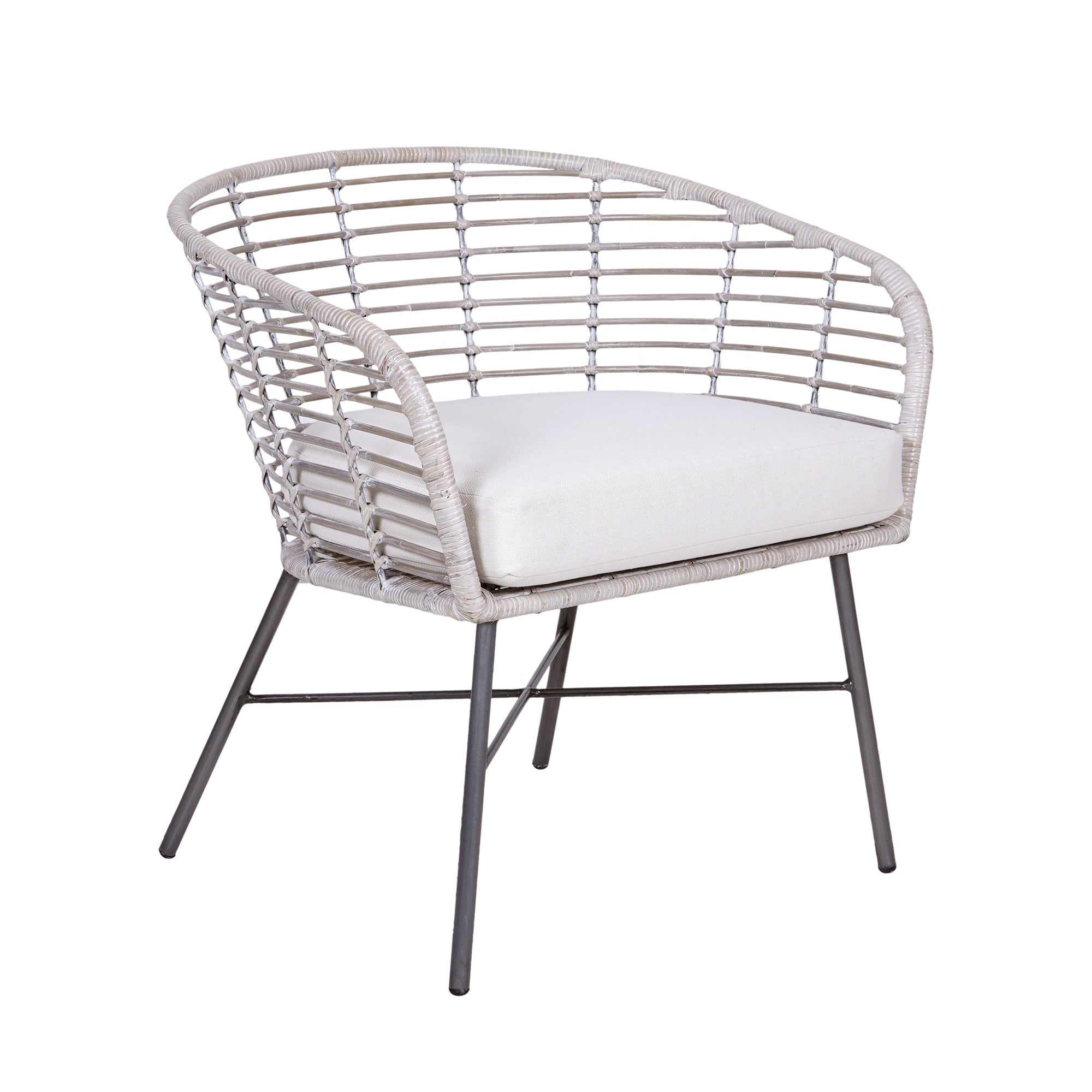 Cove Rattan Curved Occasional Chair