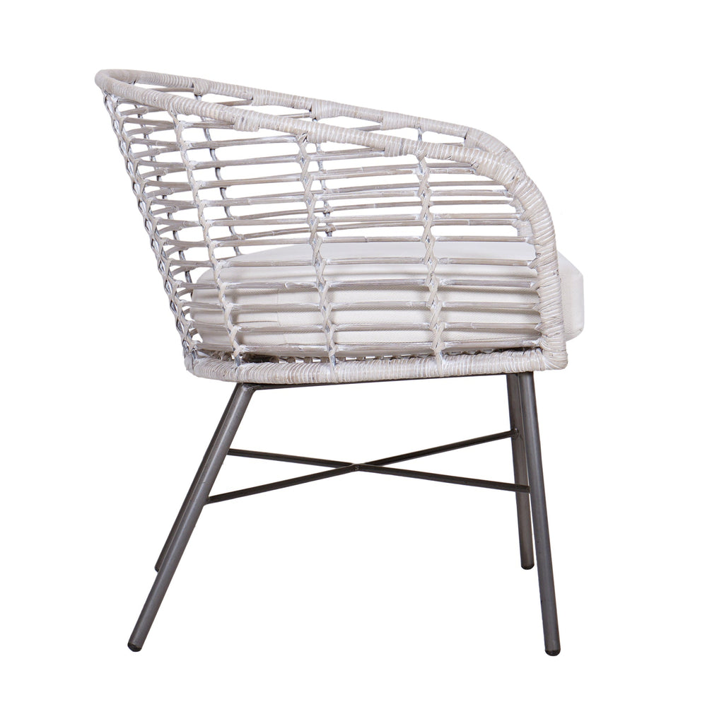 Cove Rattan Curved Occasional Chair