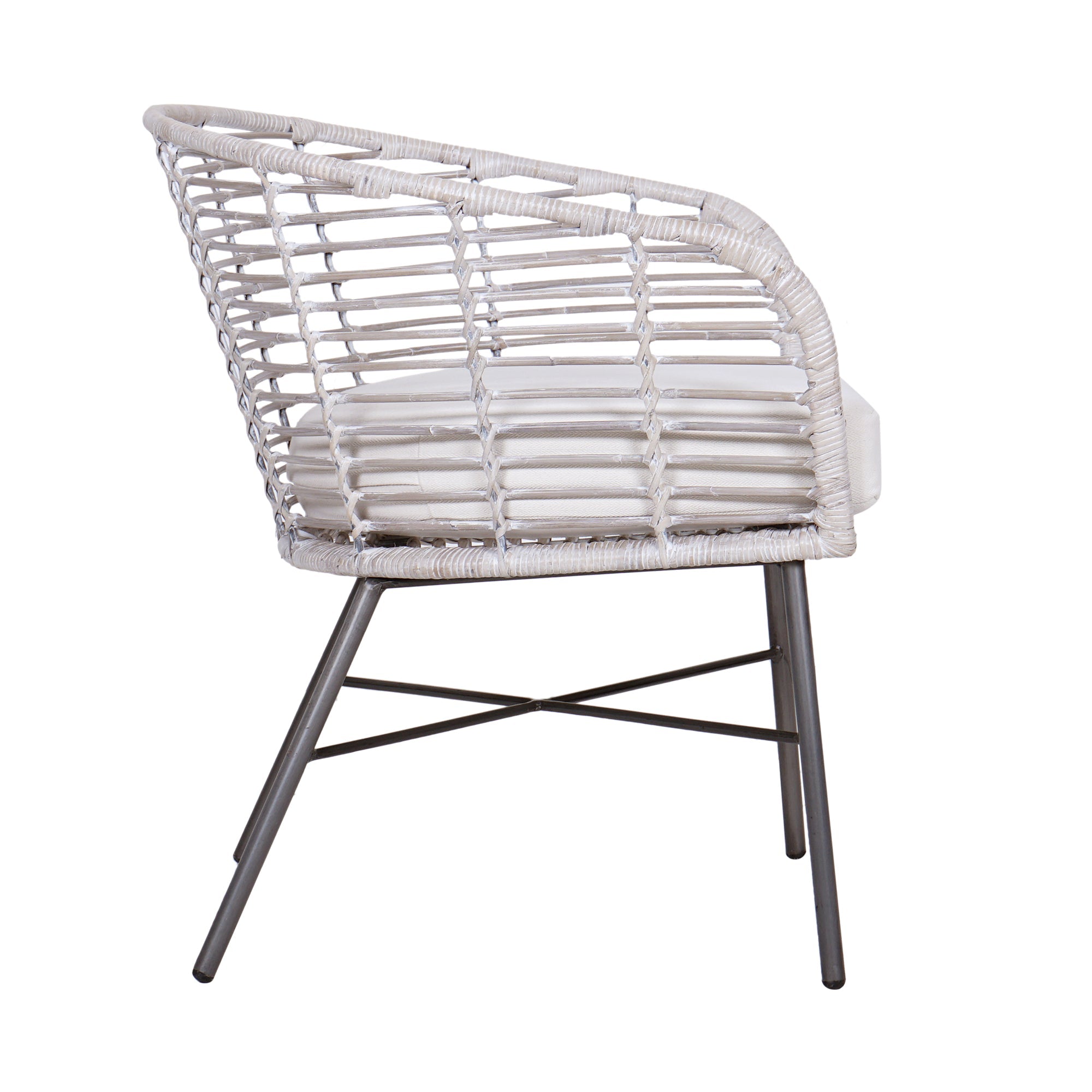 Cove Rattan Curved Occasional Chair