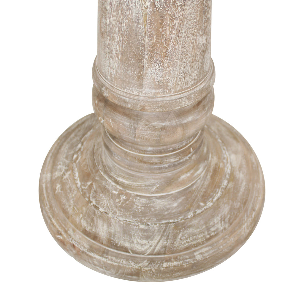 Reya Round Solid Wood Accent Table