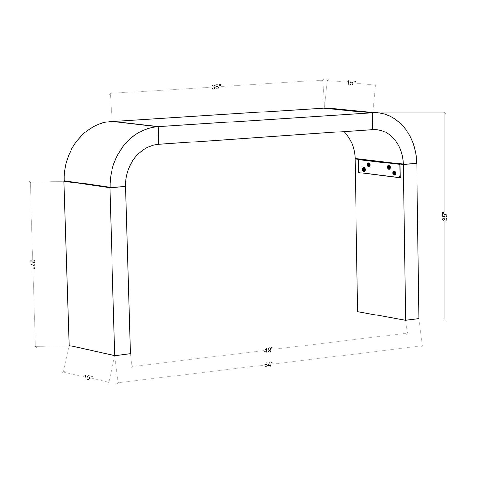 Luna Arch Console Table
