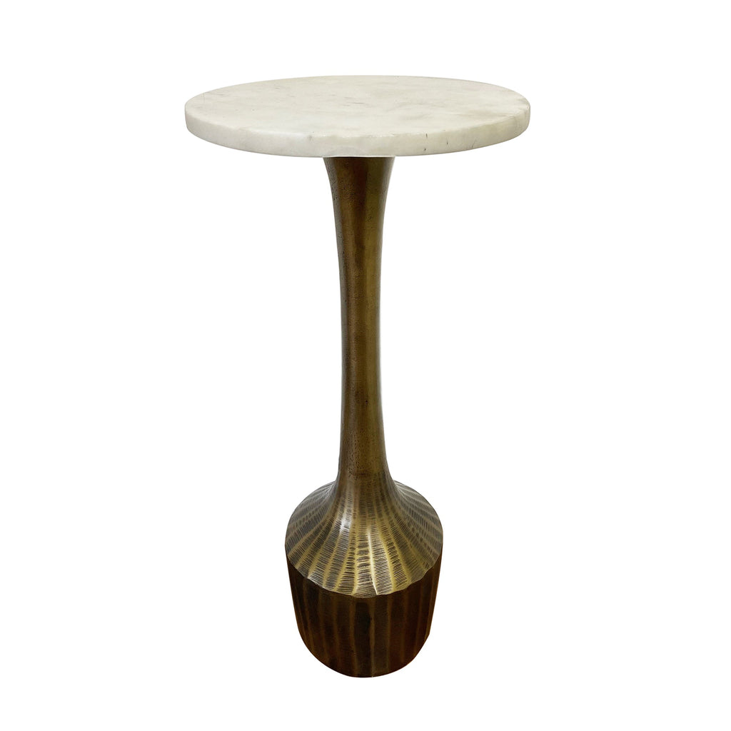 Alto Textured Metal Martini Accent Table