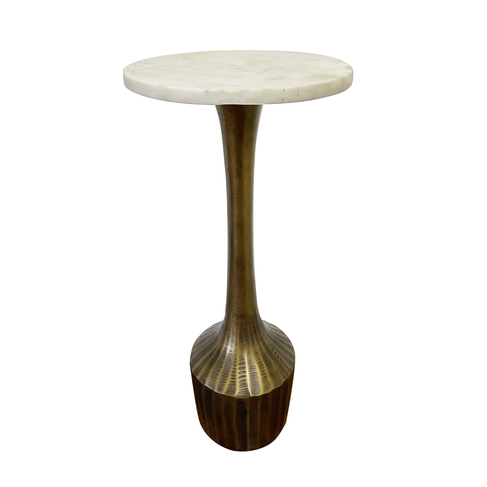 Alto Textured Metal Martini Accent Table