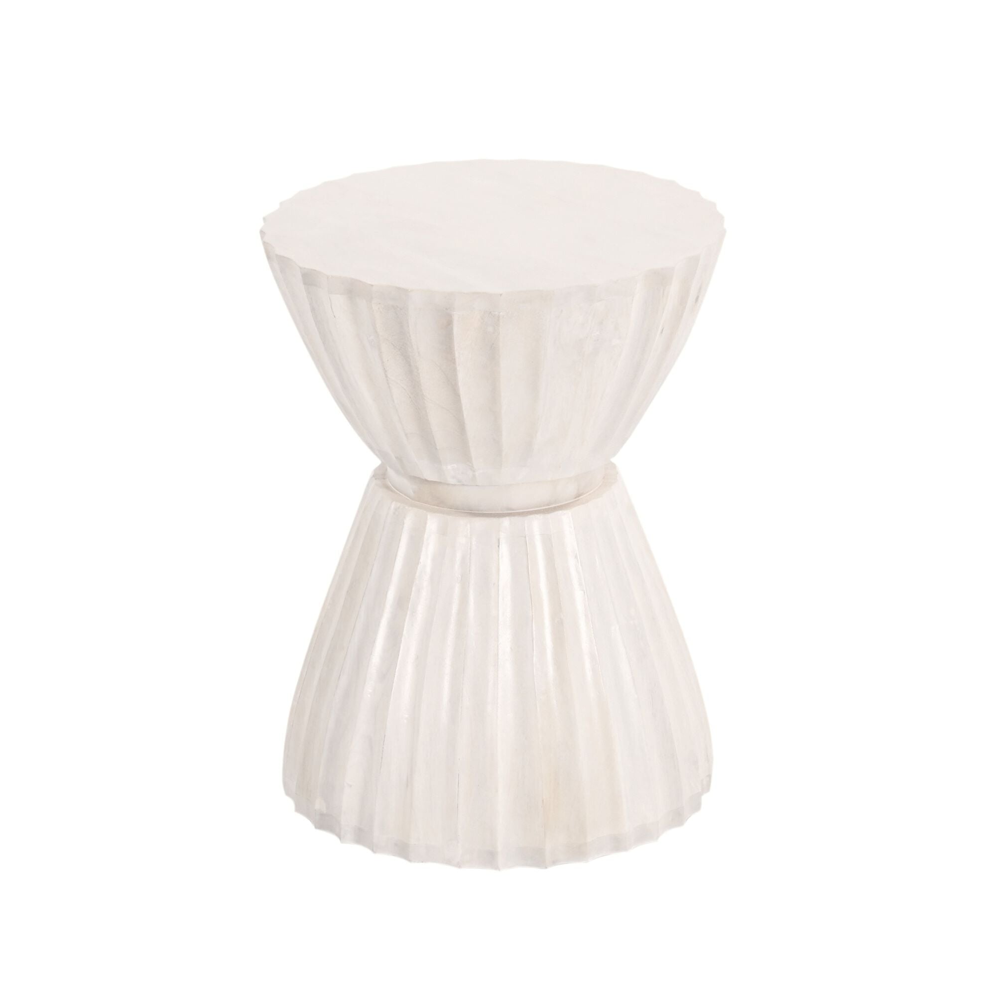 Clara Scalloped Accent Table