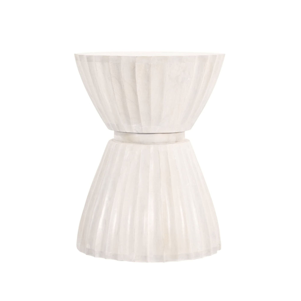 Clara Scalloped Accent Table