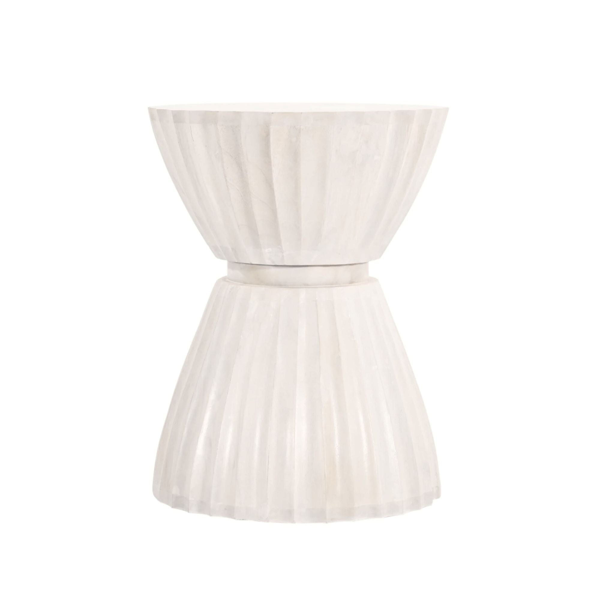 Clara Scalloped Accent Table