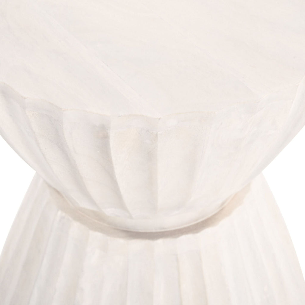 Clara Scalloped Accent Table