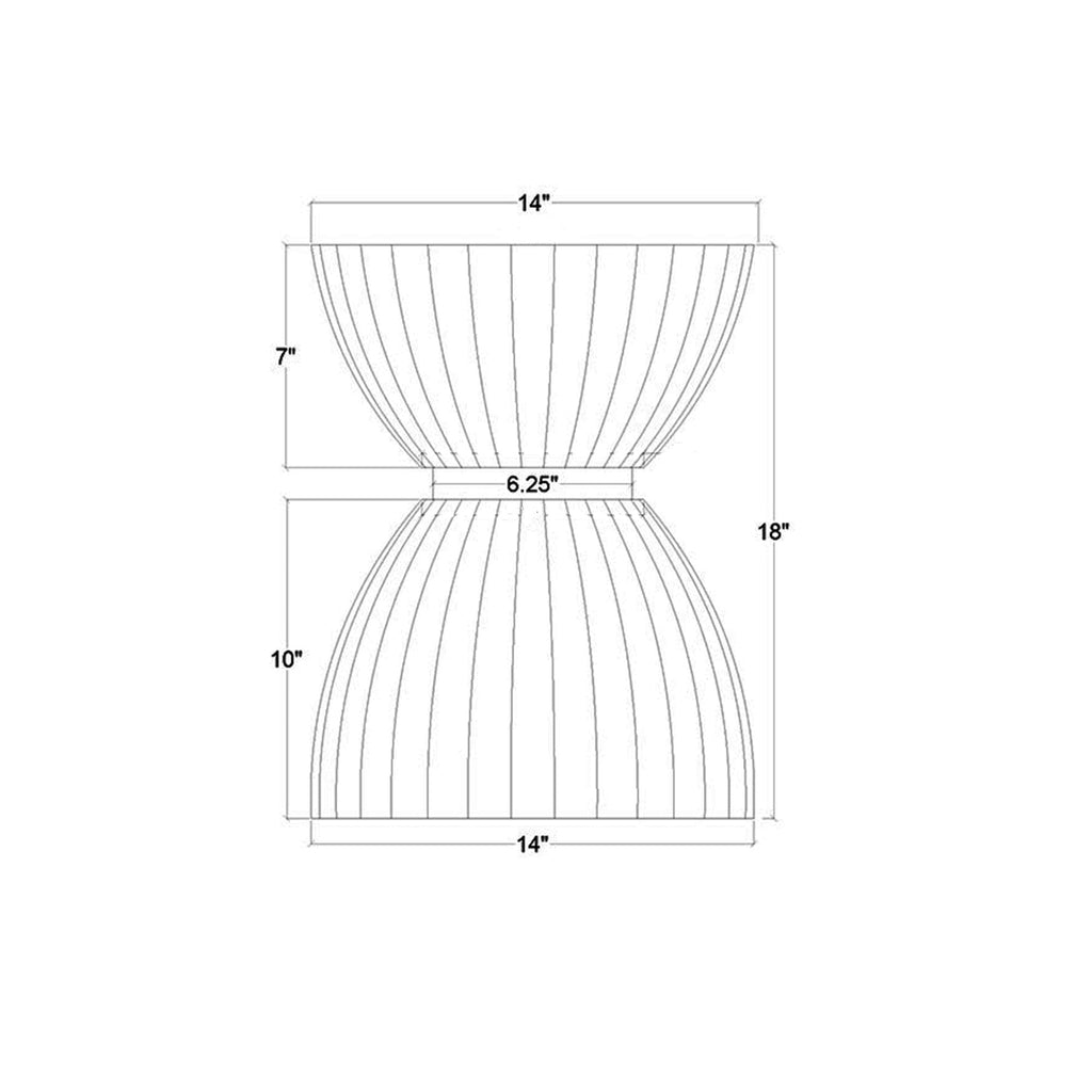 Clara Scalloped Accent Table