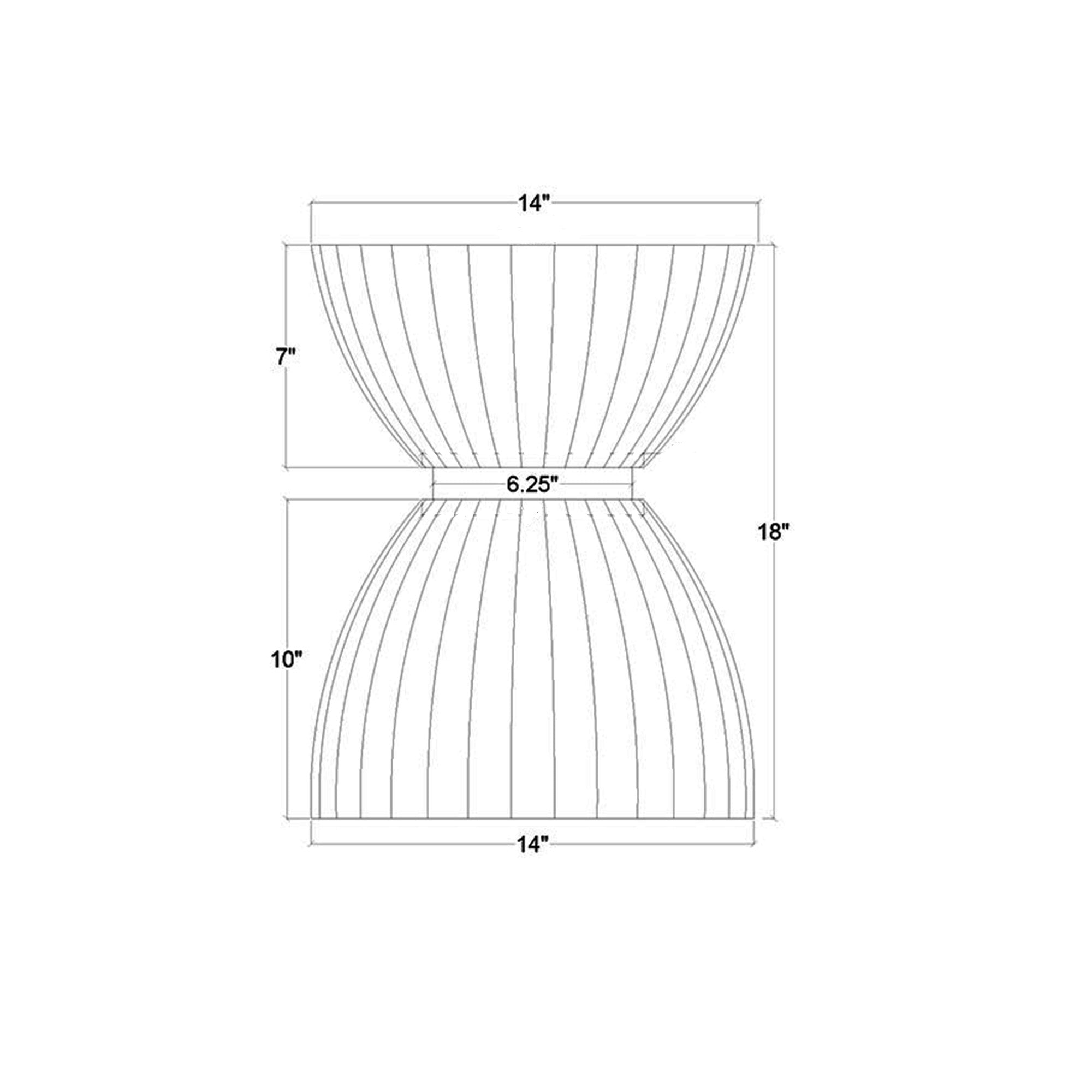 Clara Scalloped Accent Table