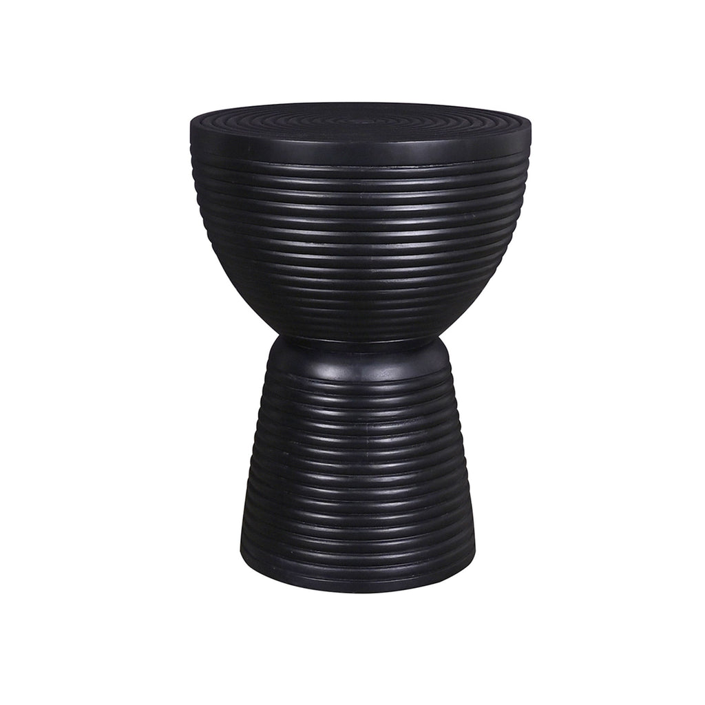 Ring Carved Solid Wood Side Table