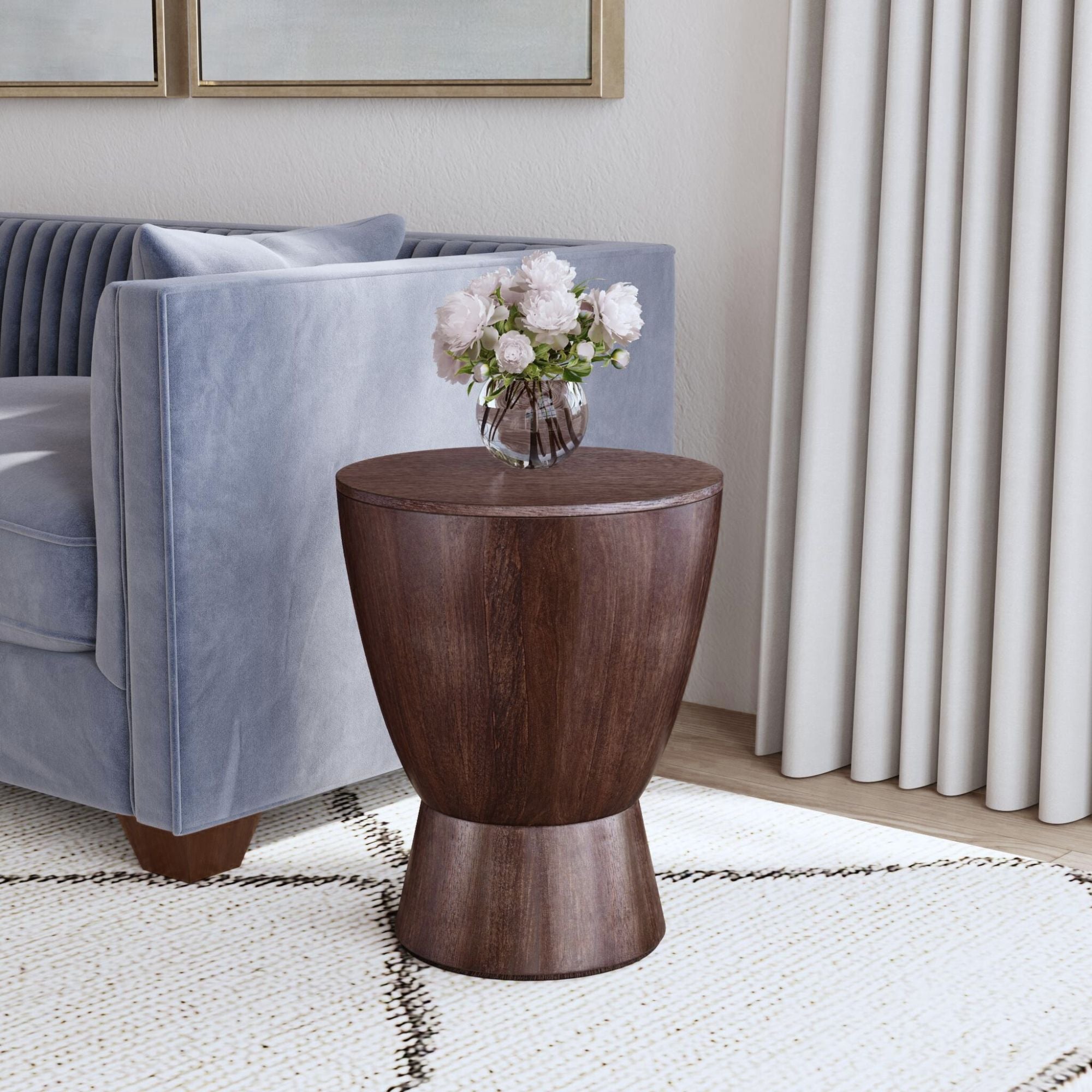 Quinn Drum Side Table