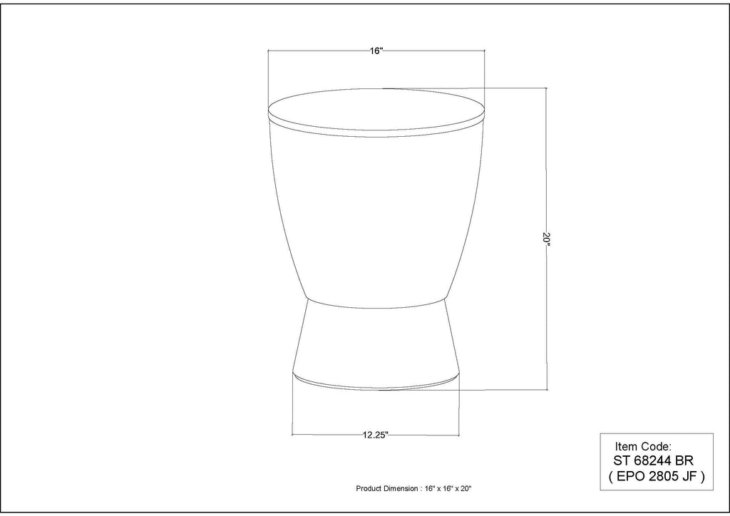 Quinn Drum Side Table