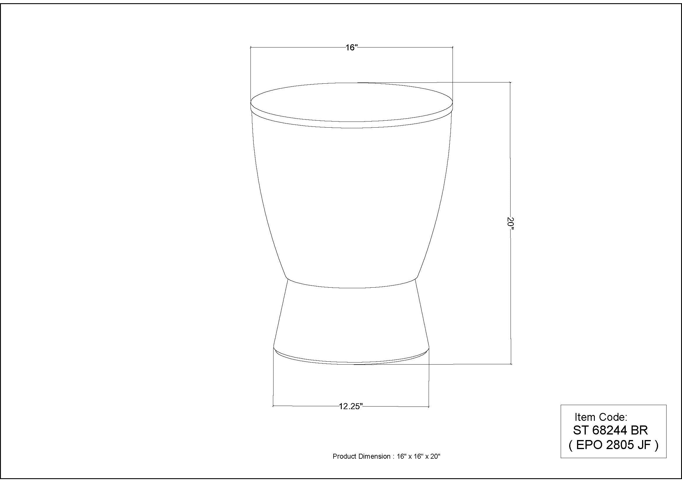 Quinn Drum Side Table