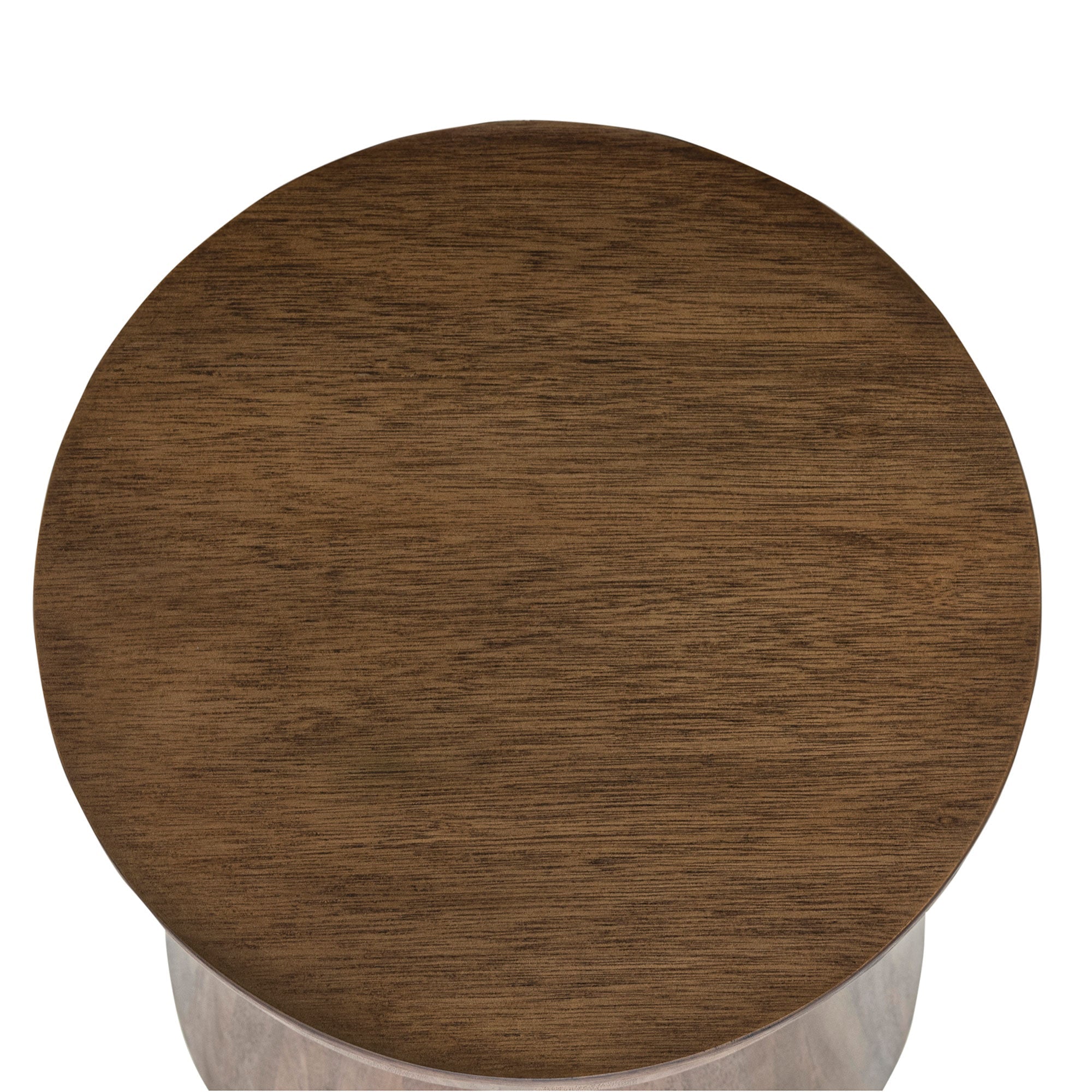 Grove Round Wood Drum Accent Table