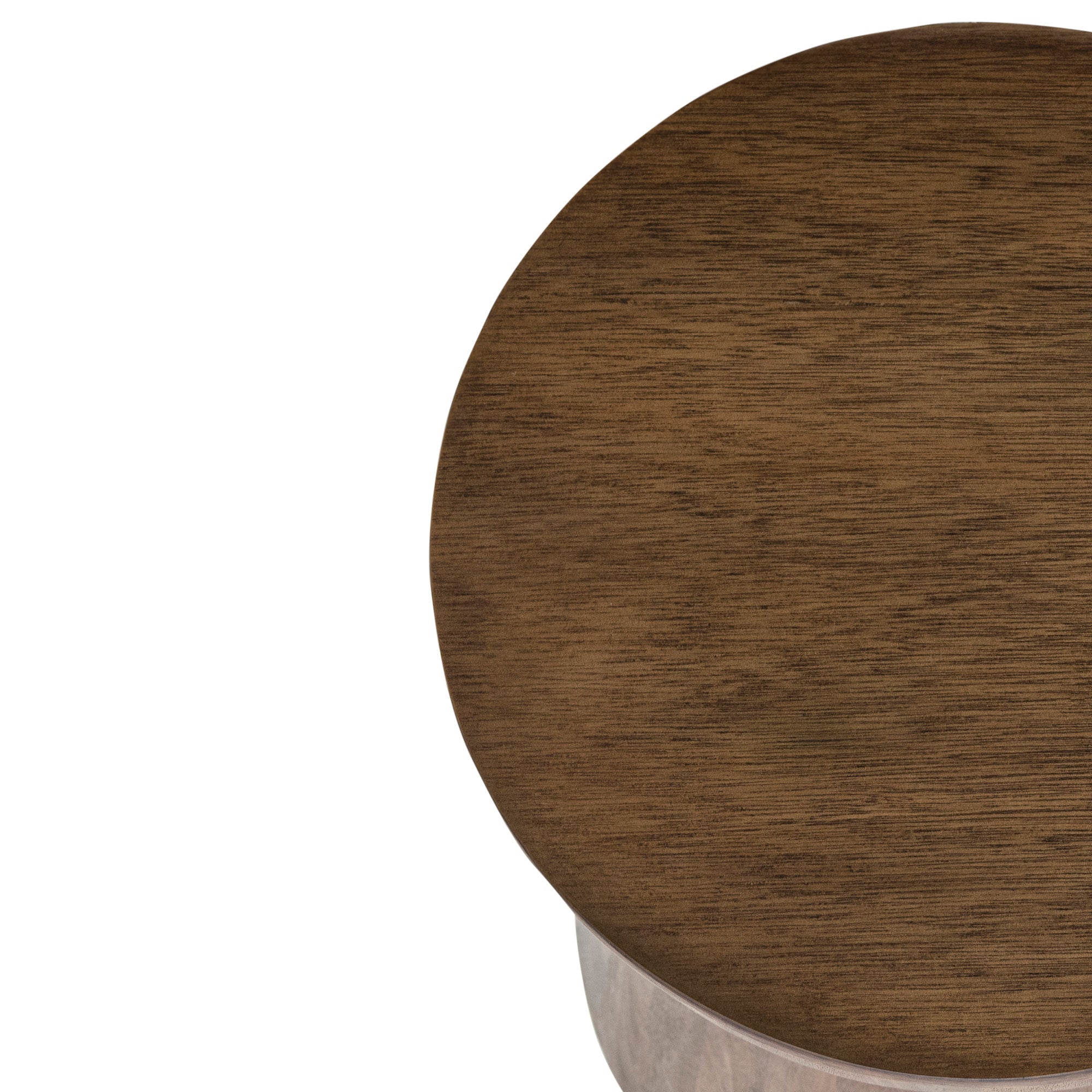 Grove Round Wood Drum Accent Table