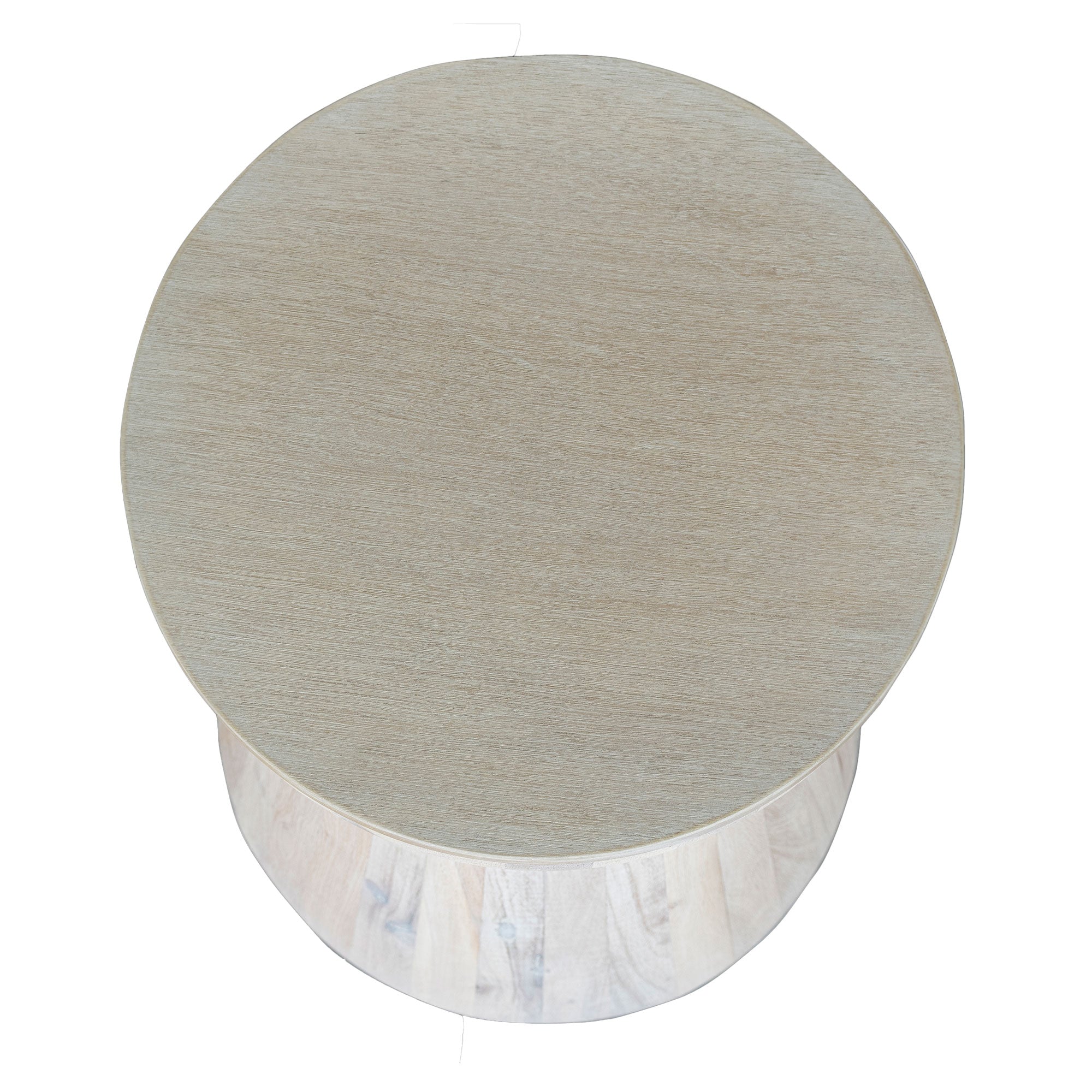 Grove Round Wood Drum Accent Table