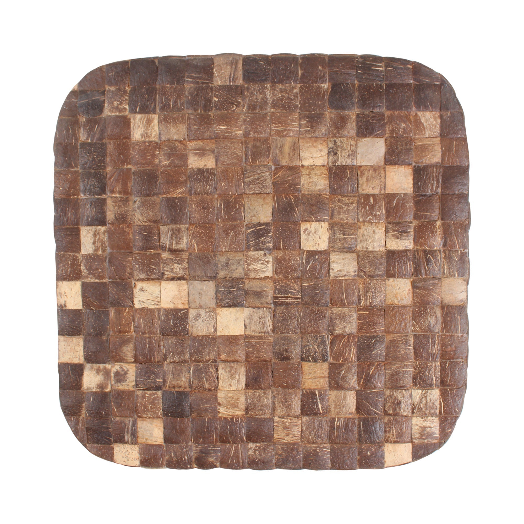 Samoa Square Coconut Shell Side Table