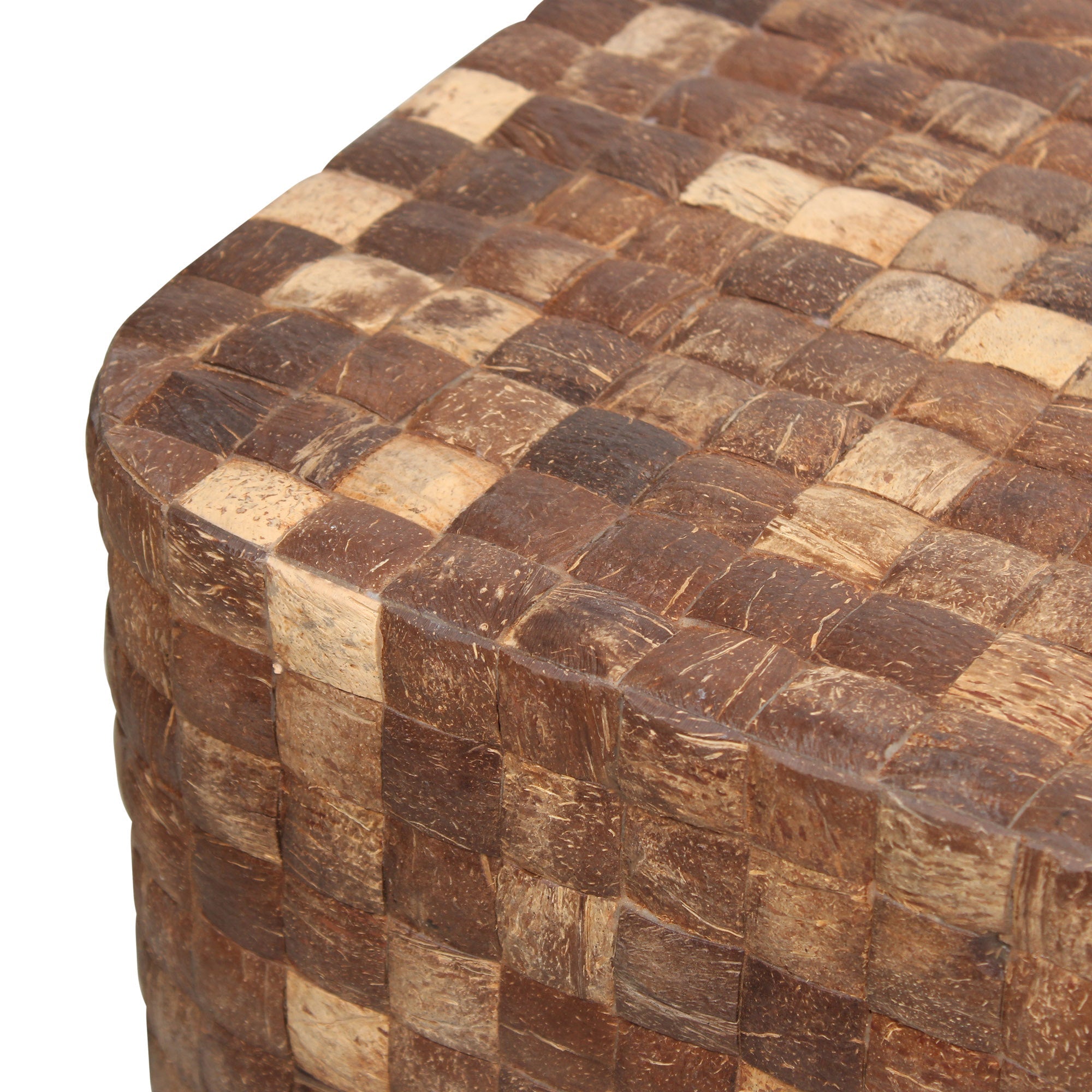 Samoa Square Coconut Shell Side Table