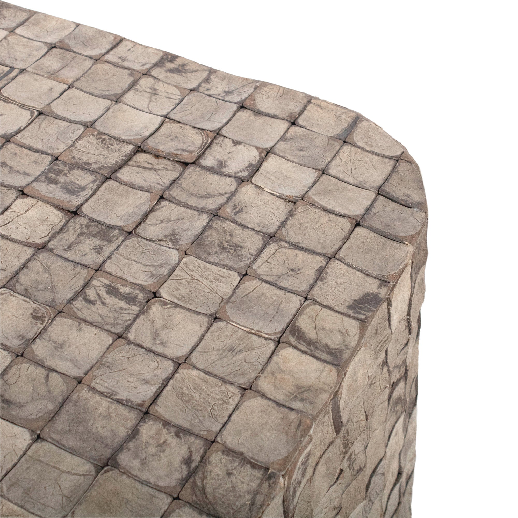 Samoa Square Coconut Shell Side Table