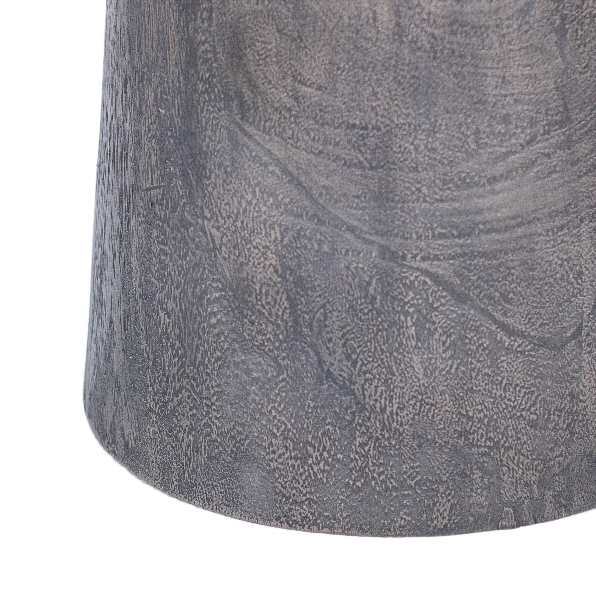 Tapered Solid Wood Round Pedestal Side Table