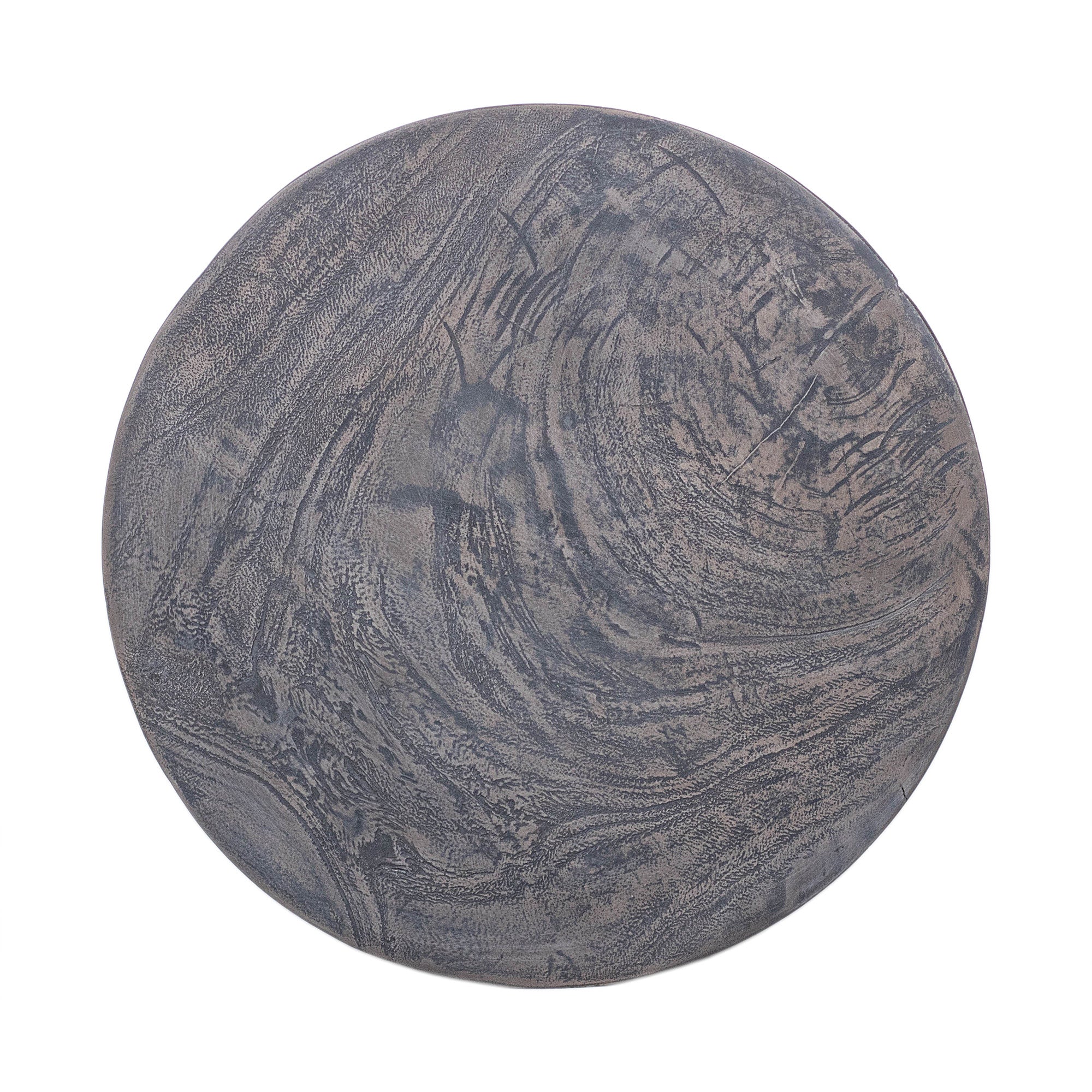 Tapered Solid Wood Round Pedestal Side Table