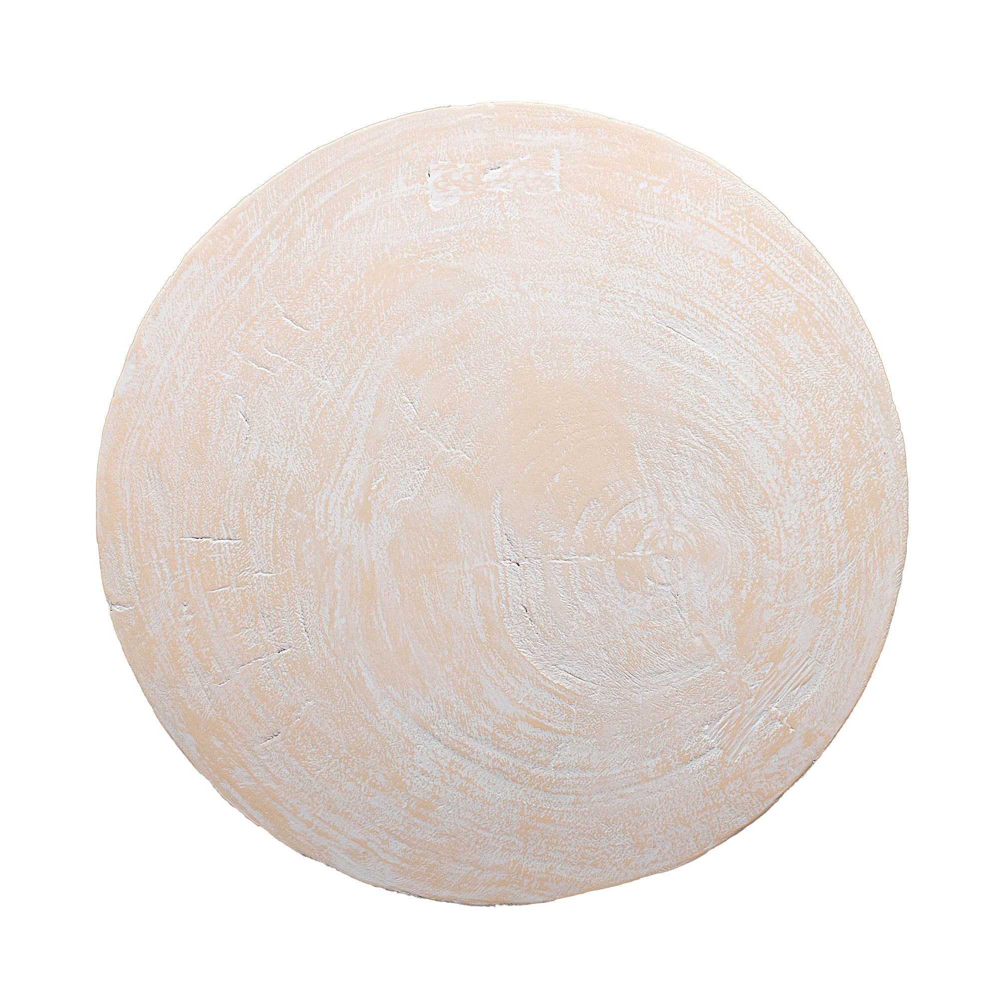 Tapered Solid Wood Round Pedestal Side Table