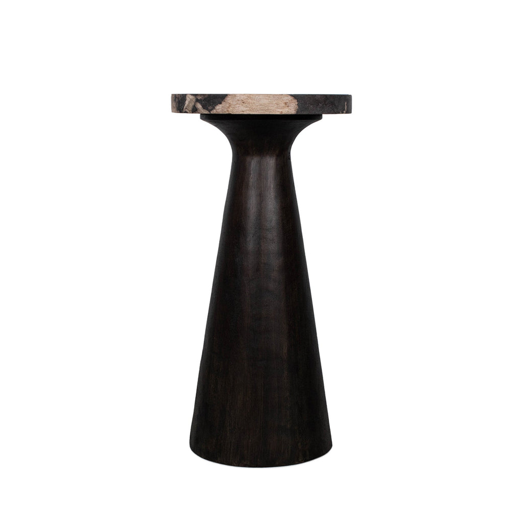 Kayu Petrifed Wood Pedestal Table