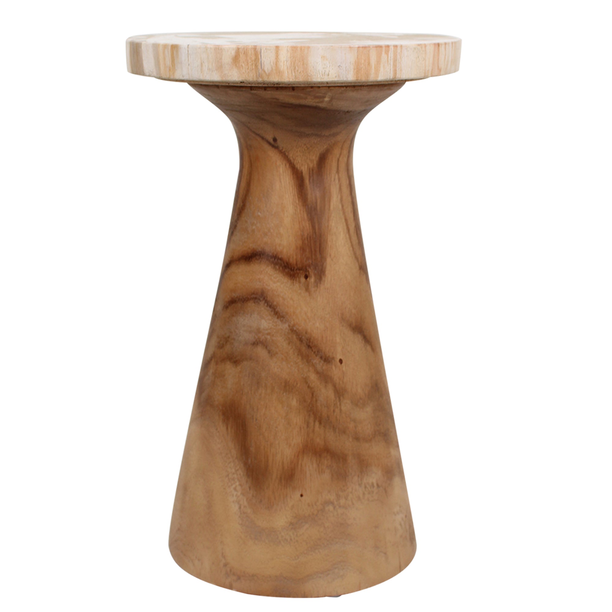 Kayu Petrifed Wood Pedestal Table