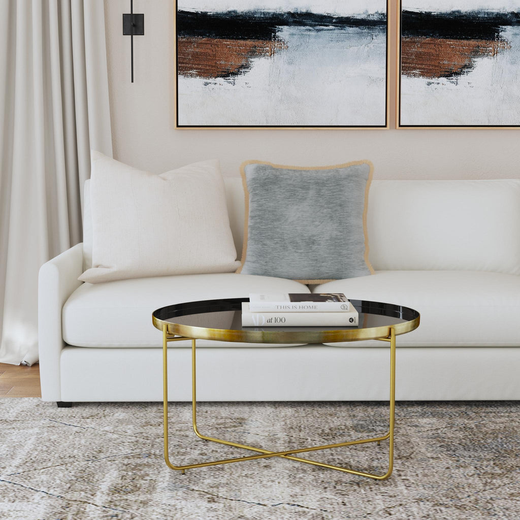 Jasmine Enamel Tray Top Coffee Table